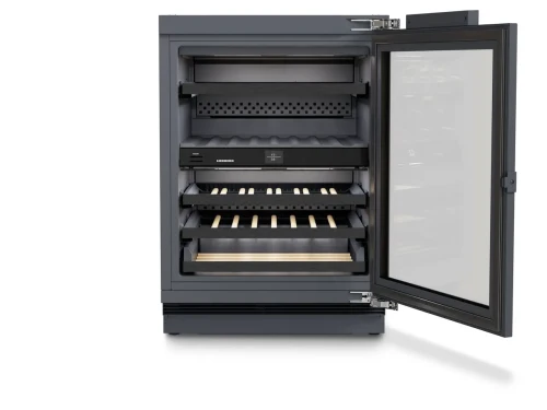 Contemporary Undercounter Wine Cabinet 24 2 zone Standard height Right Hinge Convenient