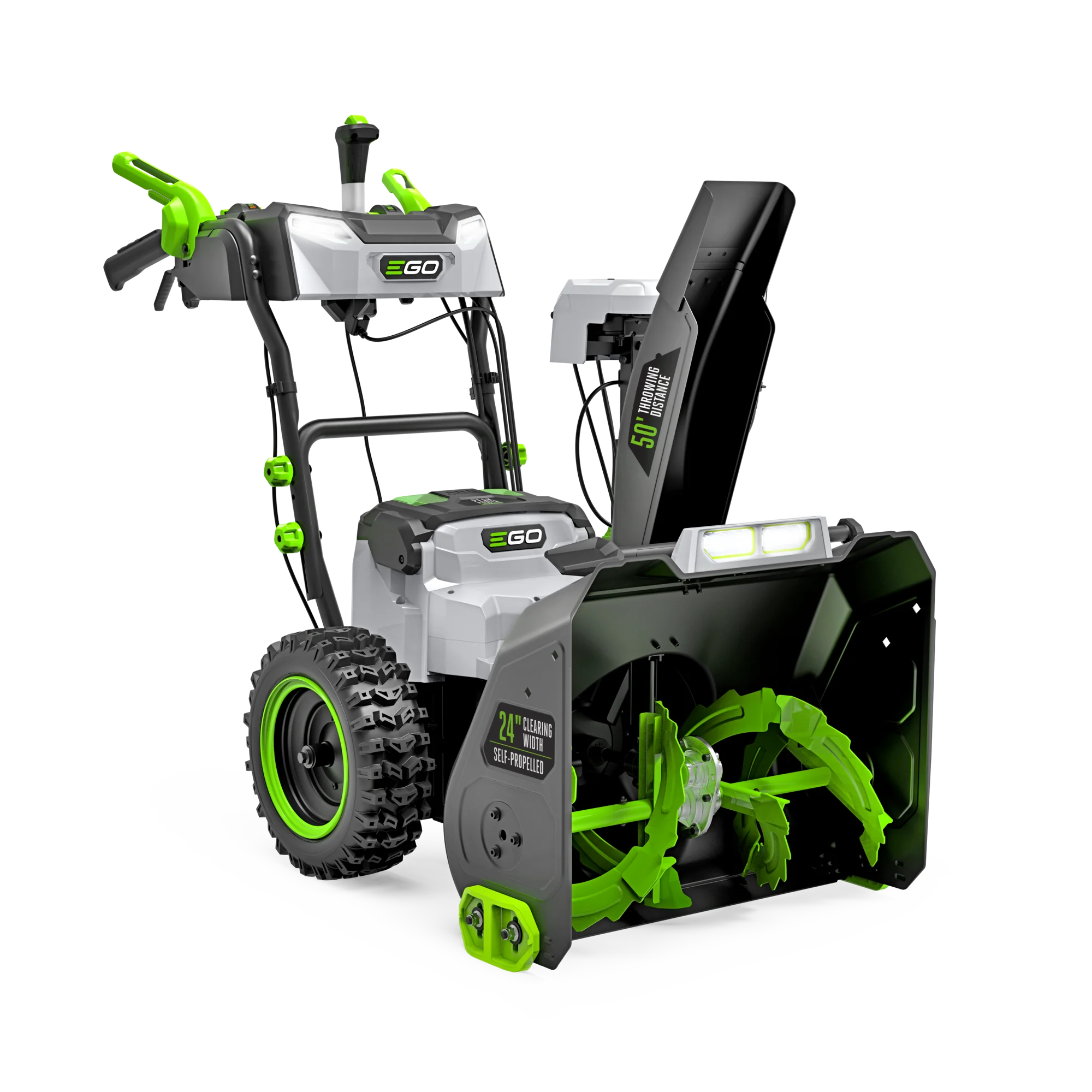 Advanced EGO POWER 24 in. Self-Propelled 2-Stage XP Snow Blower with Peak Power™ and 10.0 Ah Batteries 2 and Dual Port Charger Relaxed