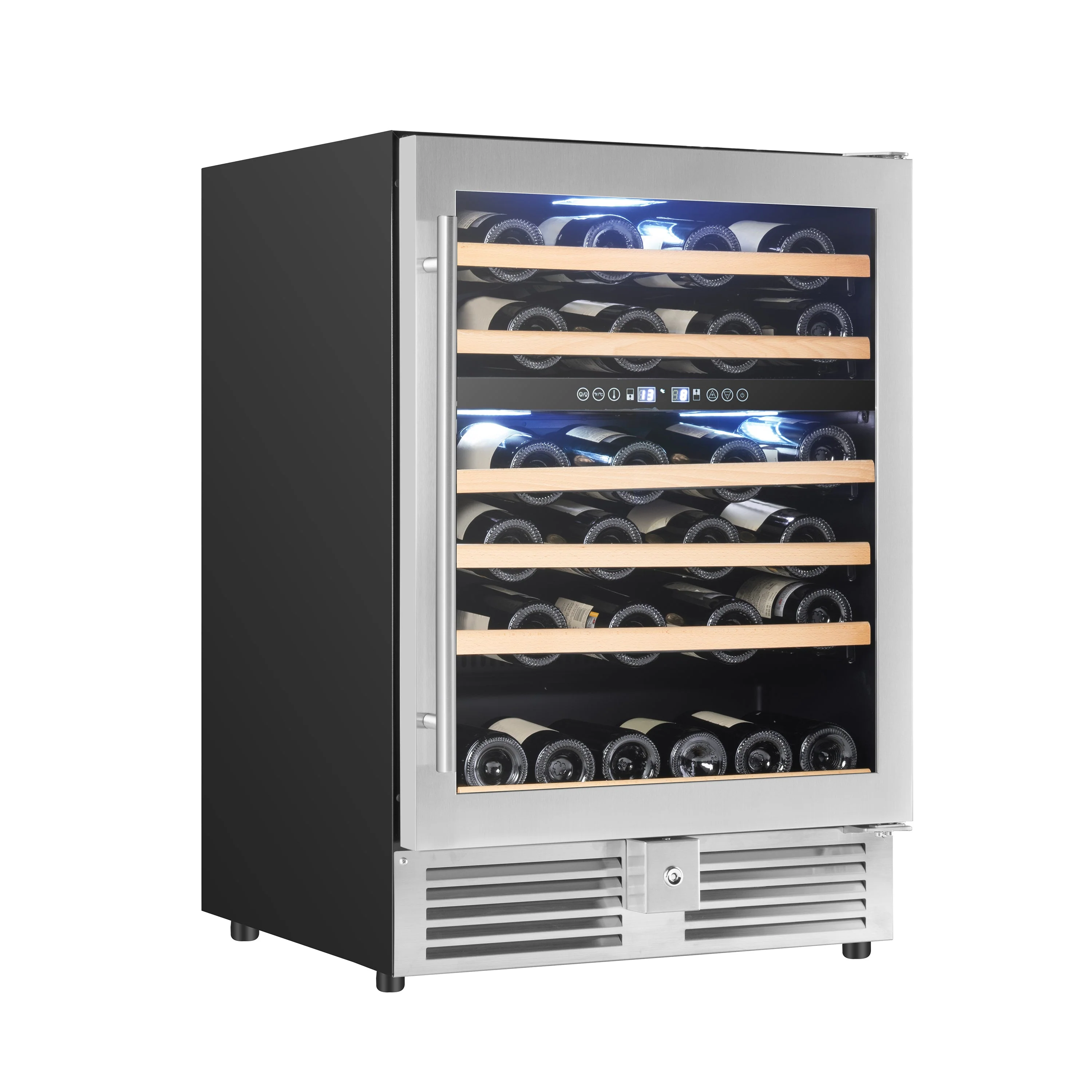 User-Friendly Avanti 49 Bottle Dual-Zone Wine Cooler – Stainless Steel Easy-to-Use