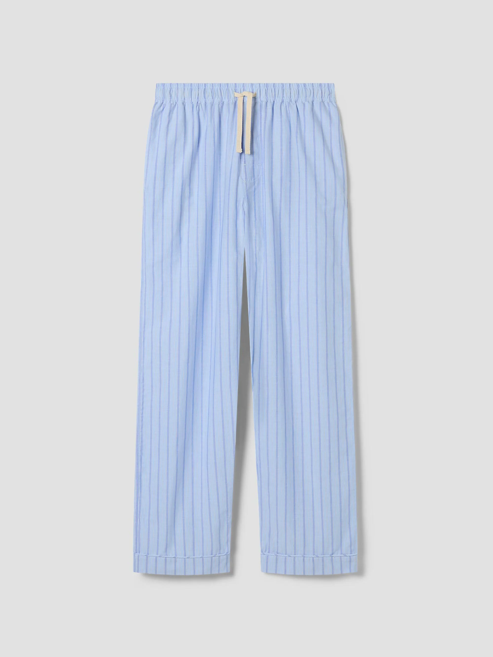 Pure Men s Pale Blue Favourite Shirt Stripe Cotton Trousers Reusable