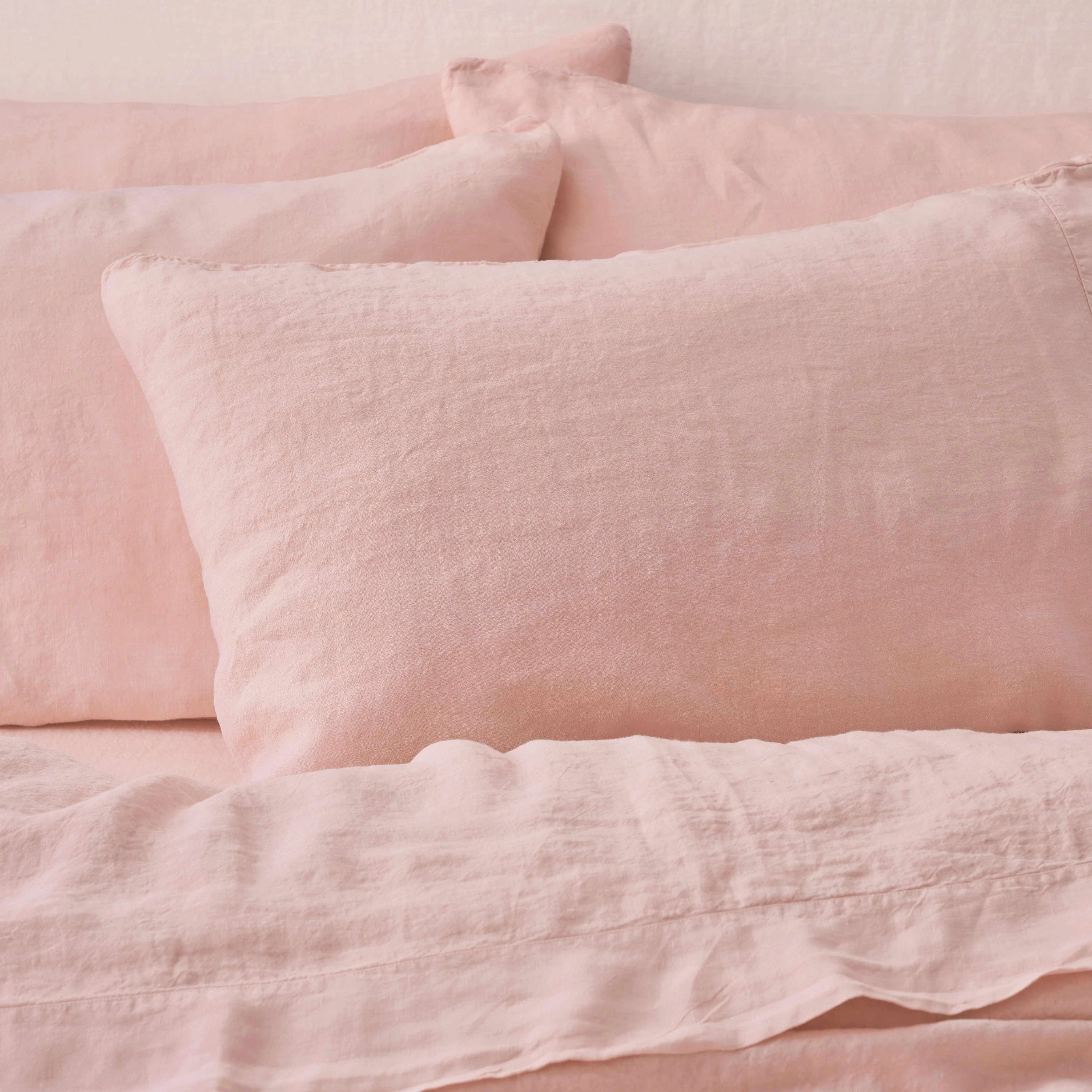 Trusted Rose Linen Blend Pillowcases Pair Eco-Friendly