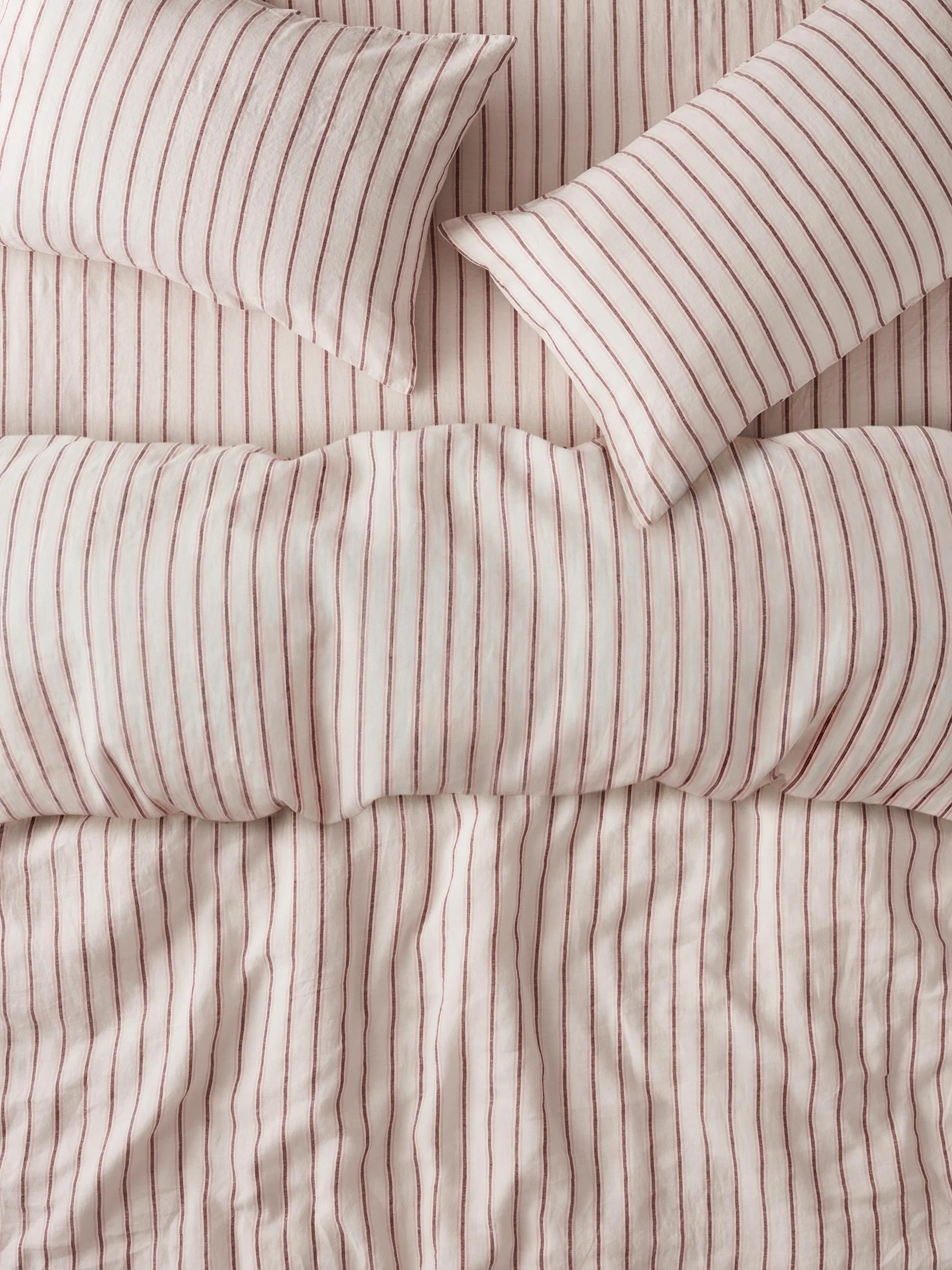 Versatile Pearl Walderton Stripe Linen Duvet Cover Verified
