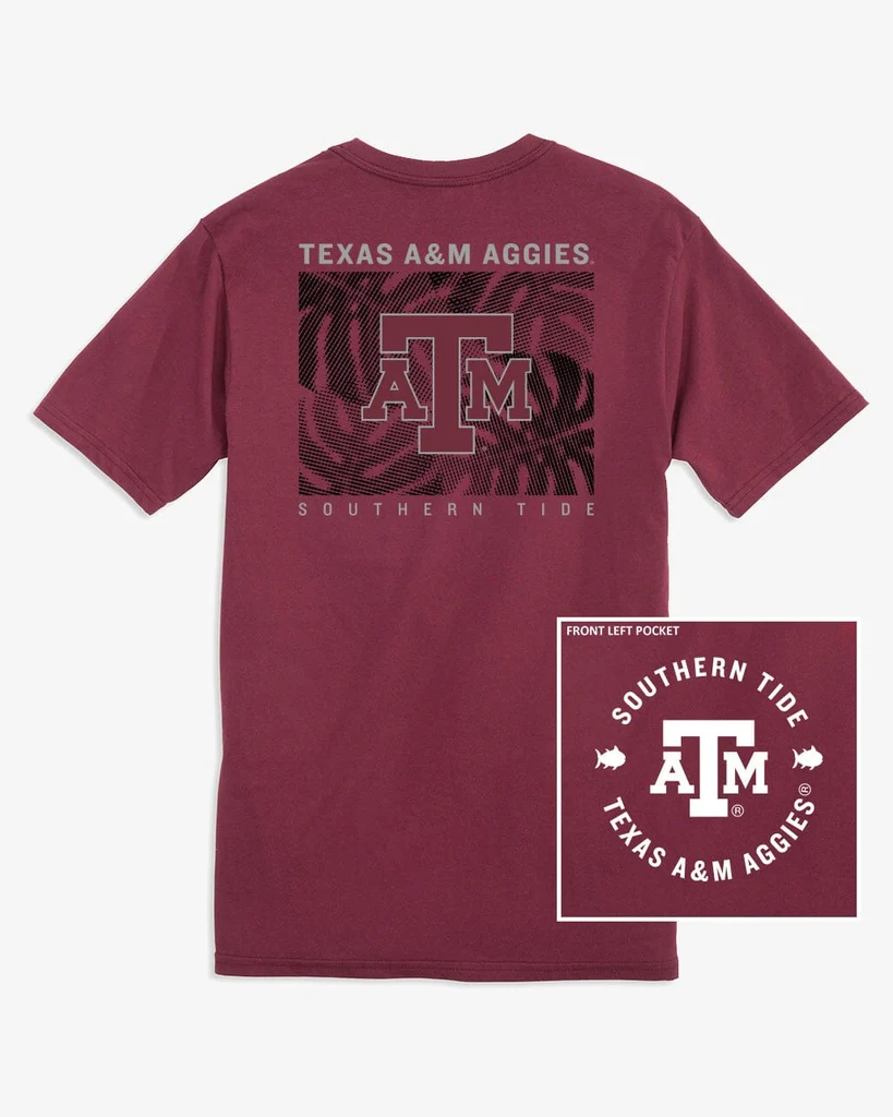 Reusable Texas A M Aggies Halftone Monstera T-Shirt Stylish