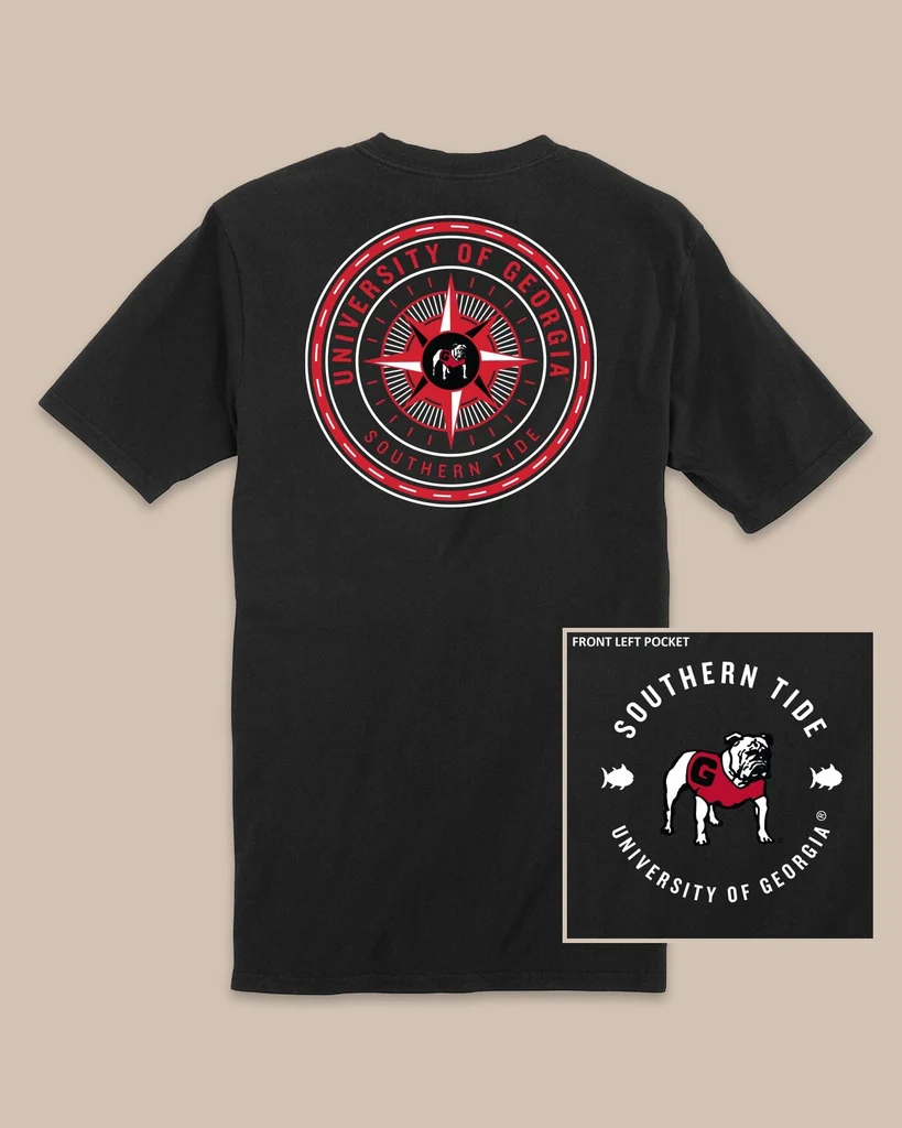 Classic Georgia Bulldogs Gameday Collegiate Compass T-Shirt Carefully Designed