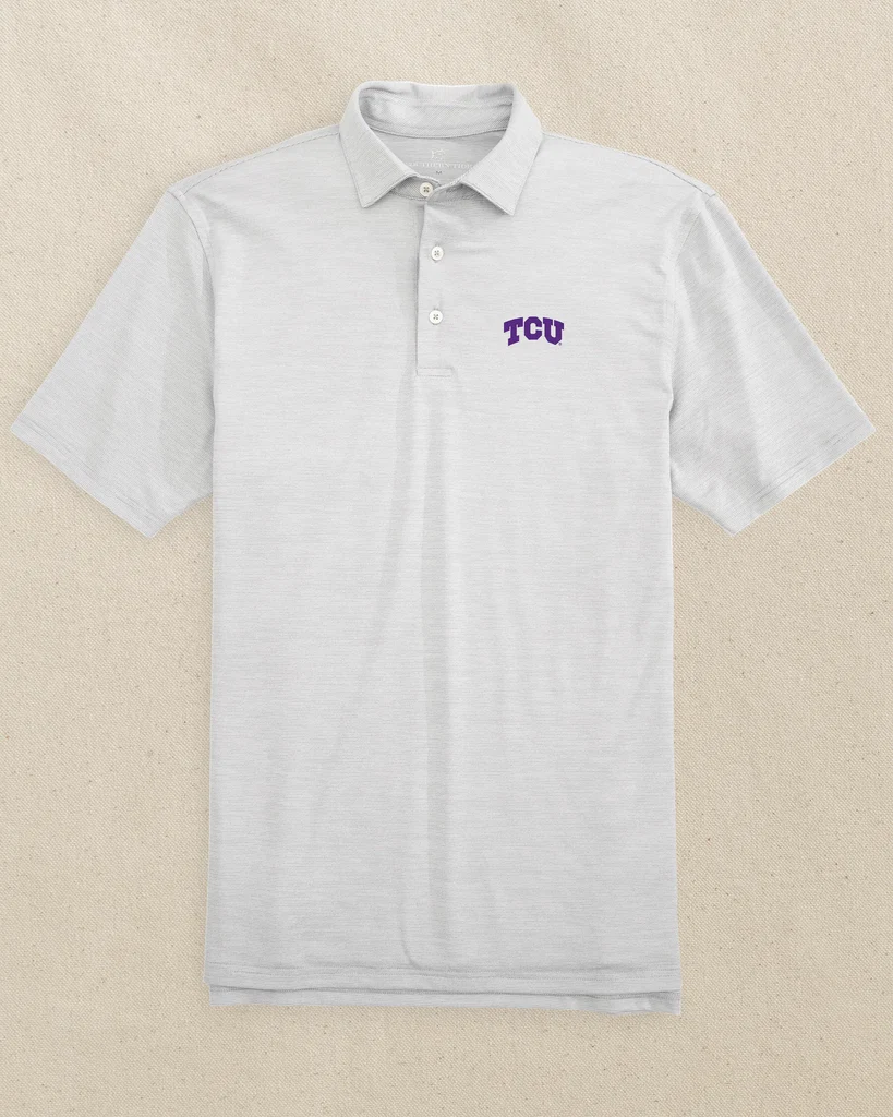 Refined TCU Horned Frogs Driver Spacedye Polo Shirt Superior