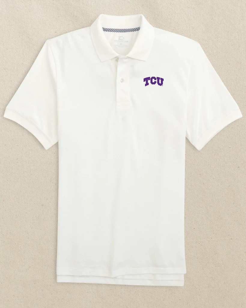 Comfortable TCU Horned Frogs Skipjack Polo High-Performance