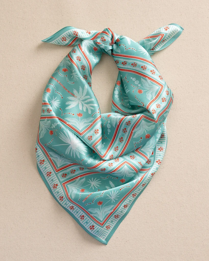 Trendy Southern Tide x Swells – Illustrated Palms Scarf Relaxed