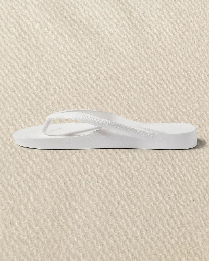 Certified Archies Classic White Arch Support Flip Flop Responsible