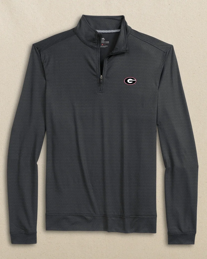 Detailed Georgia Bulldogs Oval G Cruiser ST Geo Printed Quarter Zip Functional