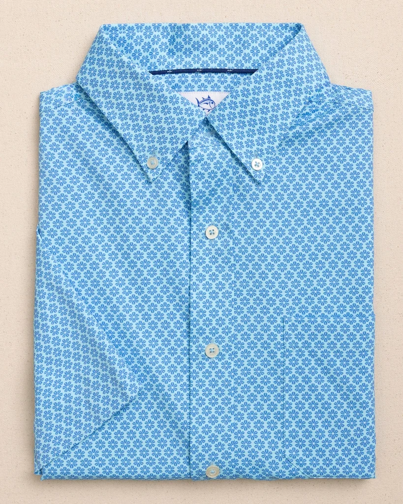 Reusable Flower Garden Coastal Breeze® Short Sleeve Sport Shirt Solid