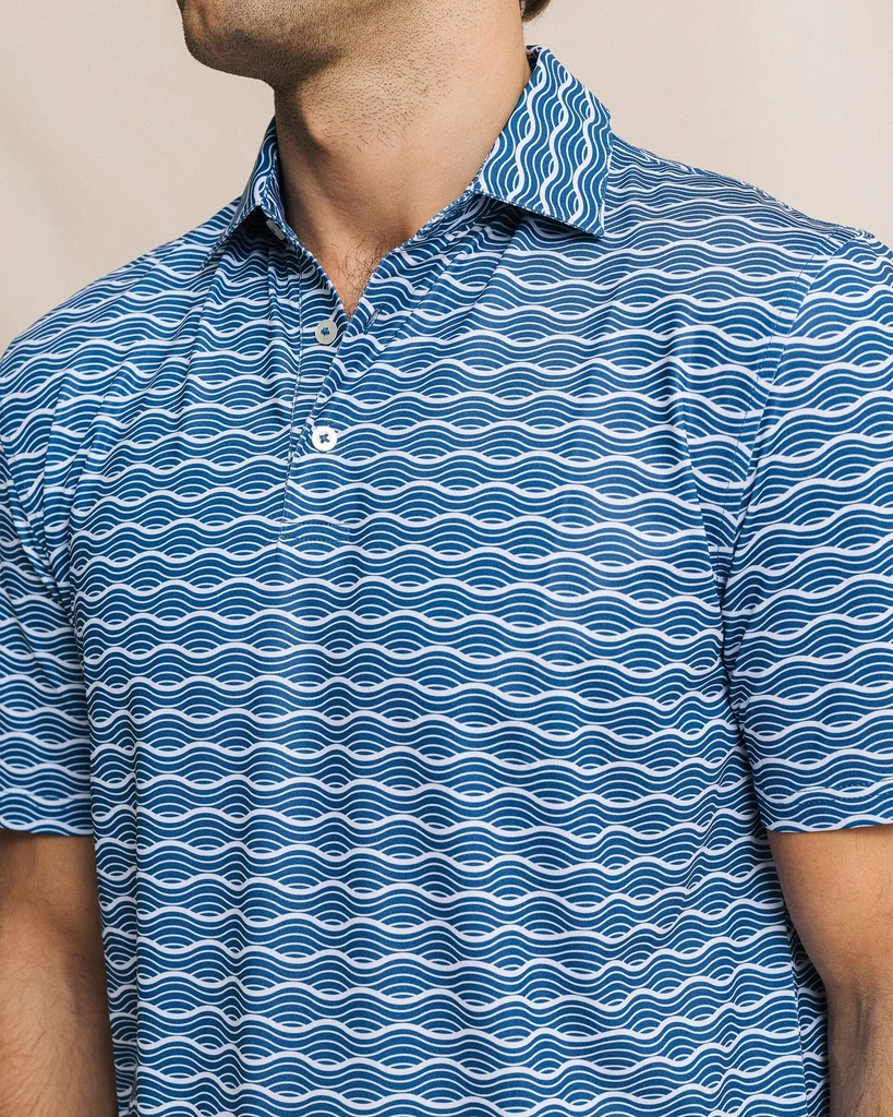 Quality Driver Ocean Echo Printed Polo Breathable