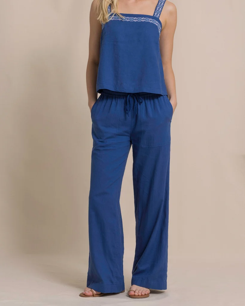 Expertly Made Laken Linen Wide Leg Pant Effective