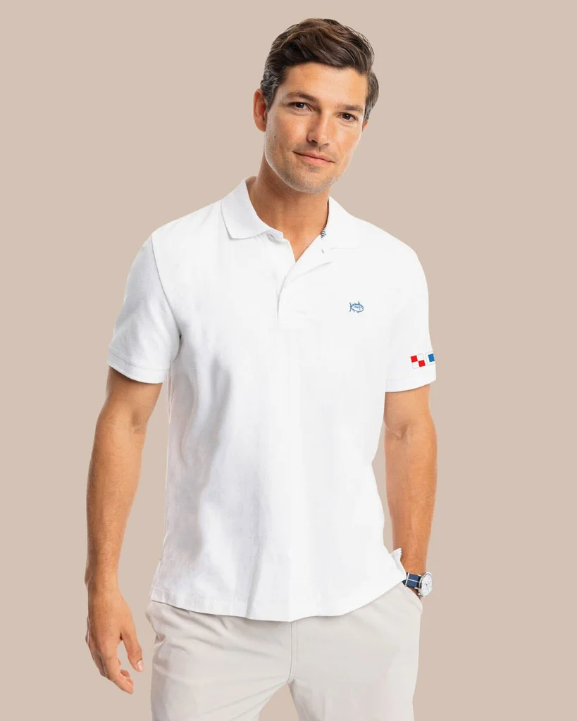 Innovative USA Nautical Flags Skipjack Polo Advanced