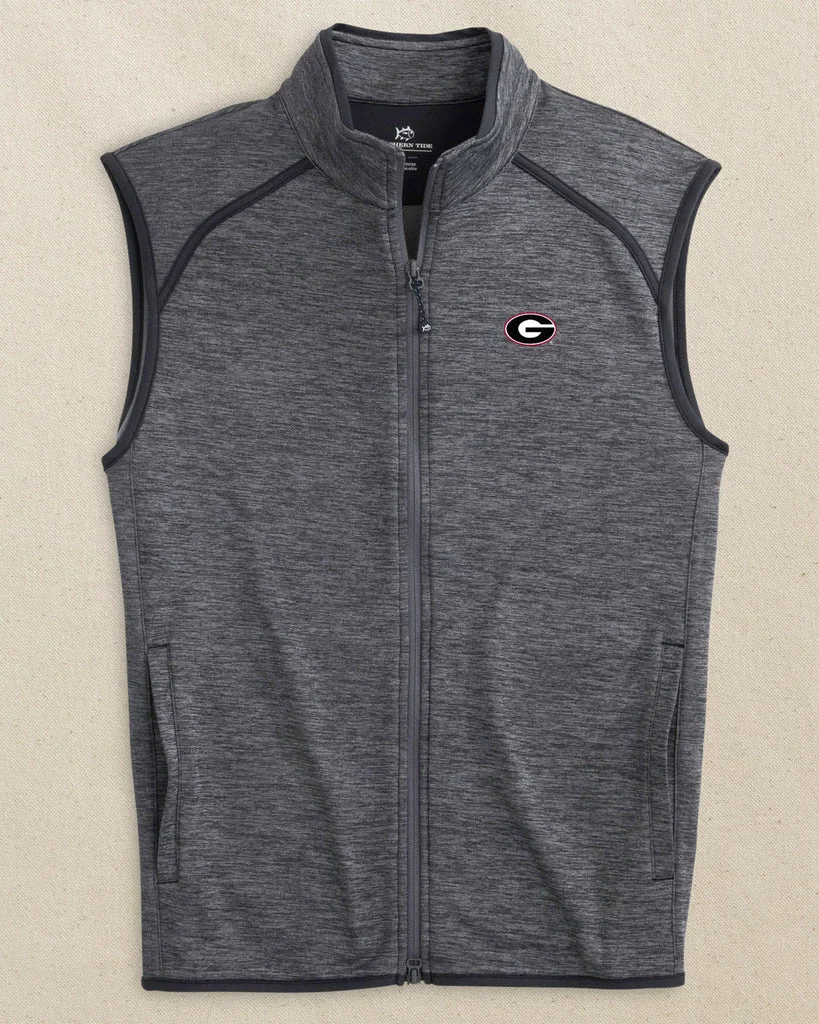 Secure Georgia Bulldogs Oval G Baybrook Heather Vest High-End