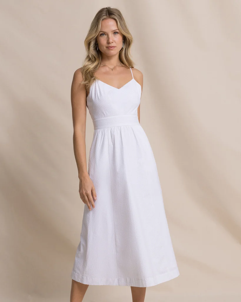 Versatile Cami Seersucker Dress Elegant