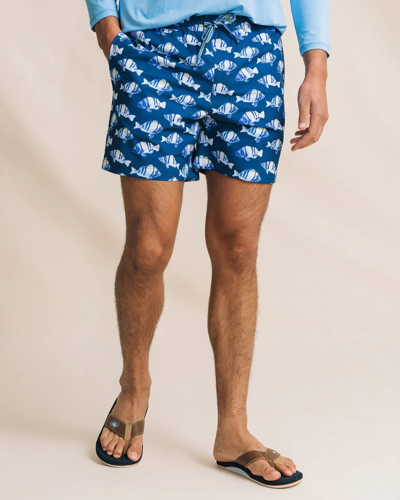Trendy Feeling Fintastic Maritime Swim Trunk Pure