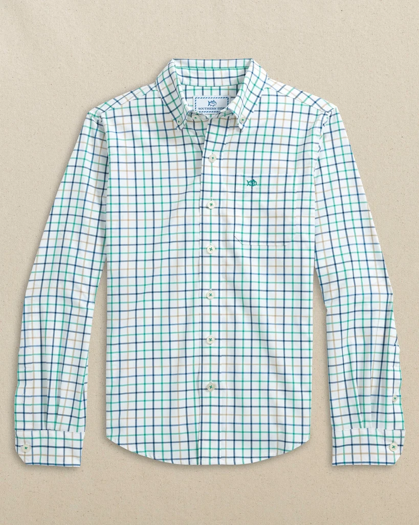 Crafted Boys Tradewind Tattersal Skipjack Sport Shirt Elite