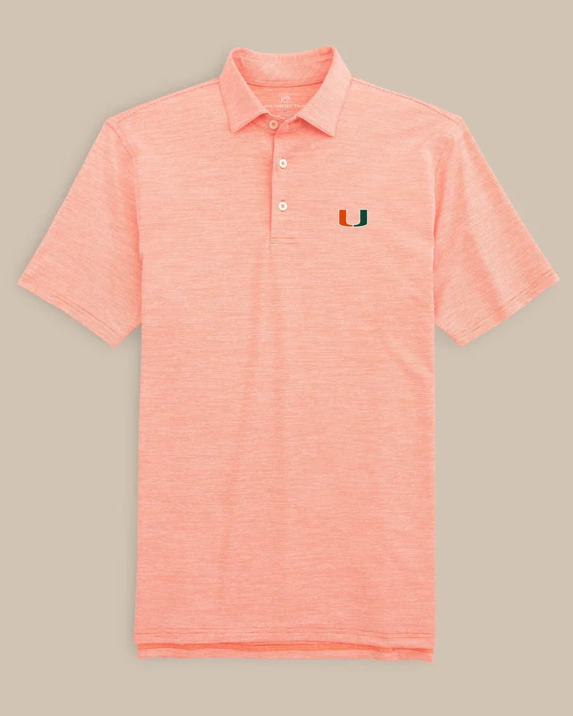 Trusted Miami Hurricanes Driver Spacedye Polo Shirt Verified