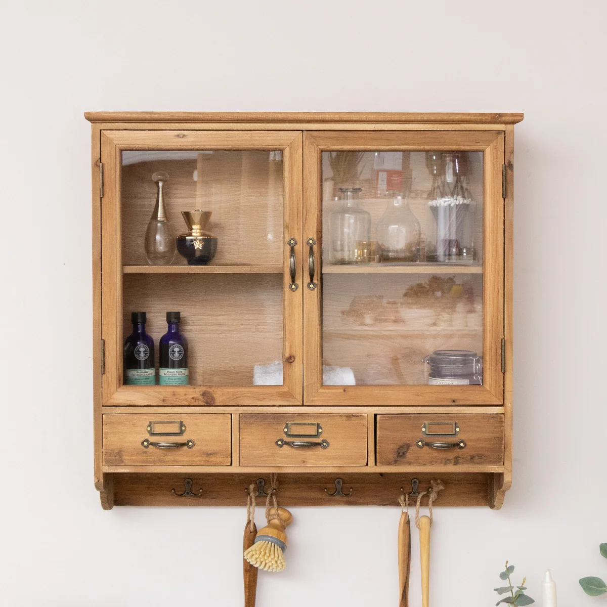 Verified Wooden Glass Wall Cabinet Classic