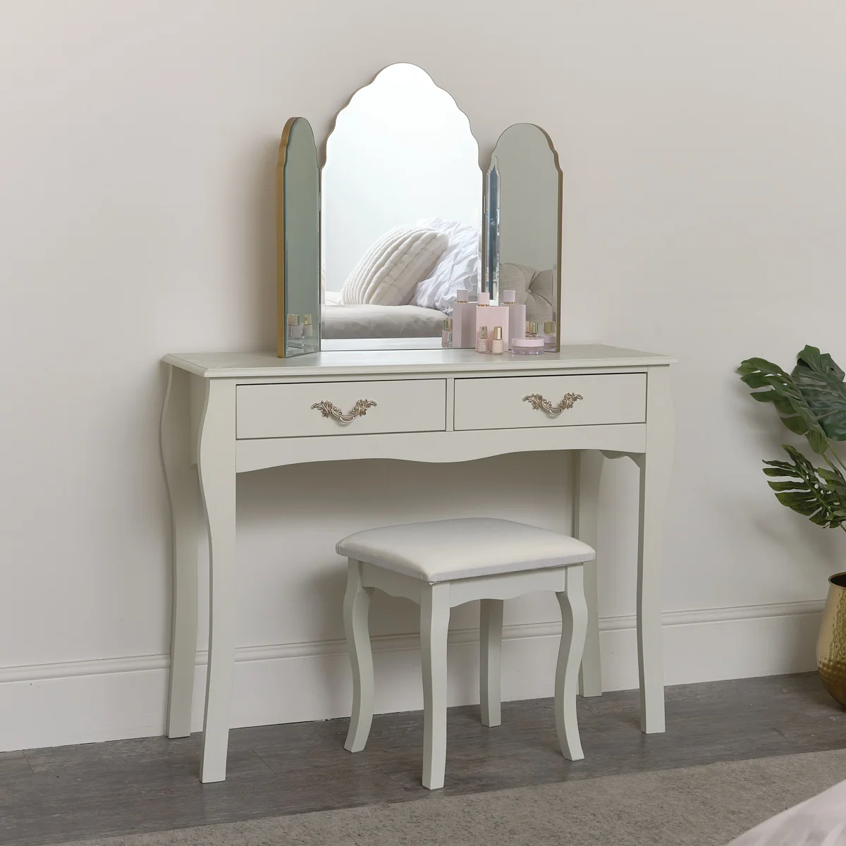 Authentic Dressing Table Stool Set – Elizabeth Ivory Range Practical