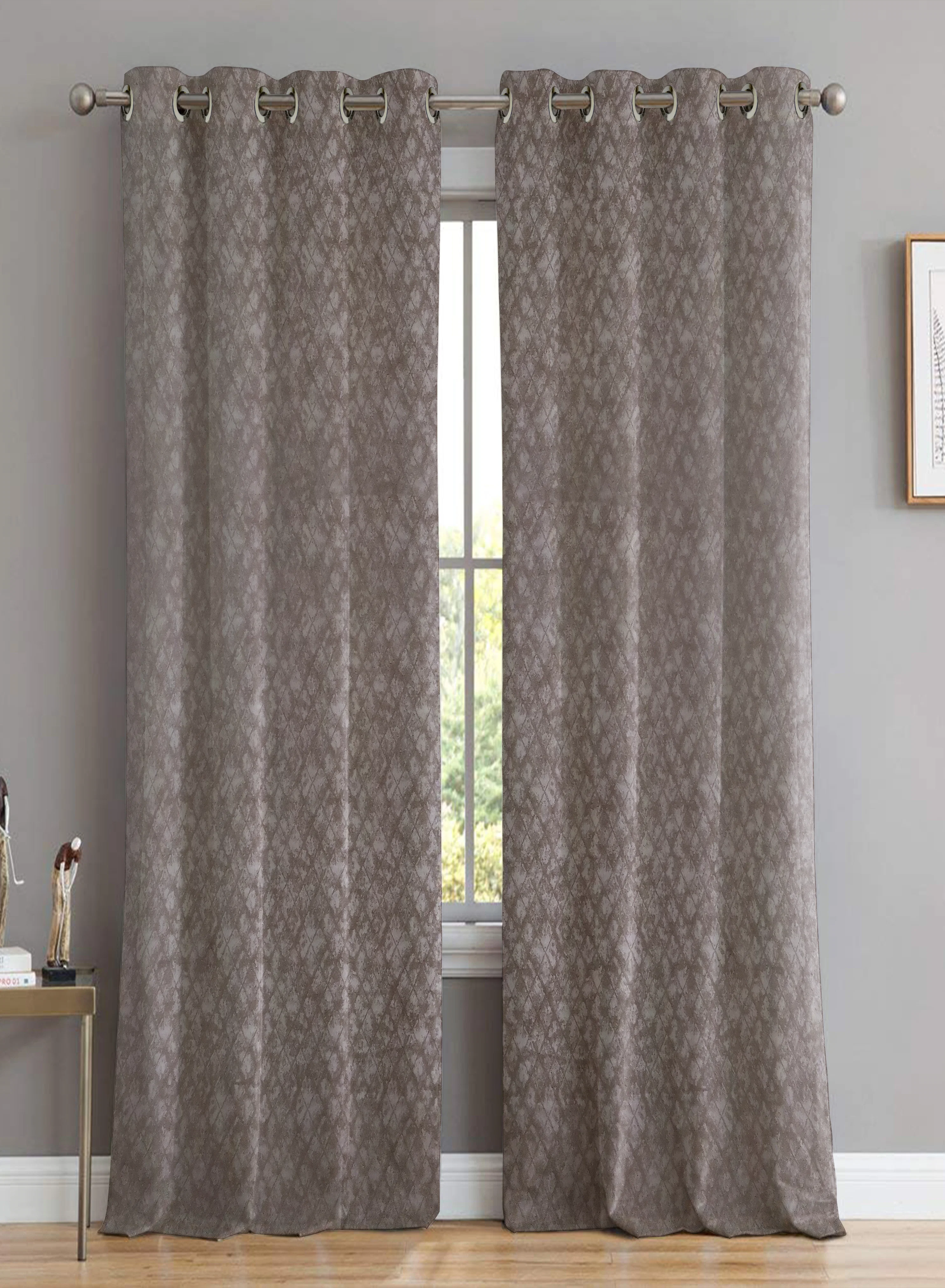 User-Friendly Elwana Jacquard Room Darkening Curtains Brown Set of 2 Pattern 1 The Guide to Measuring and Choosing Curtains Environmentally Friendly