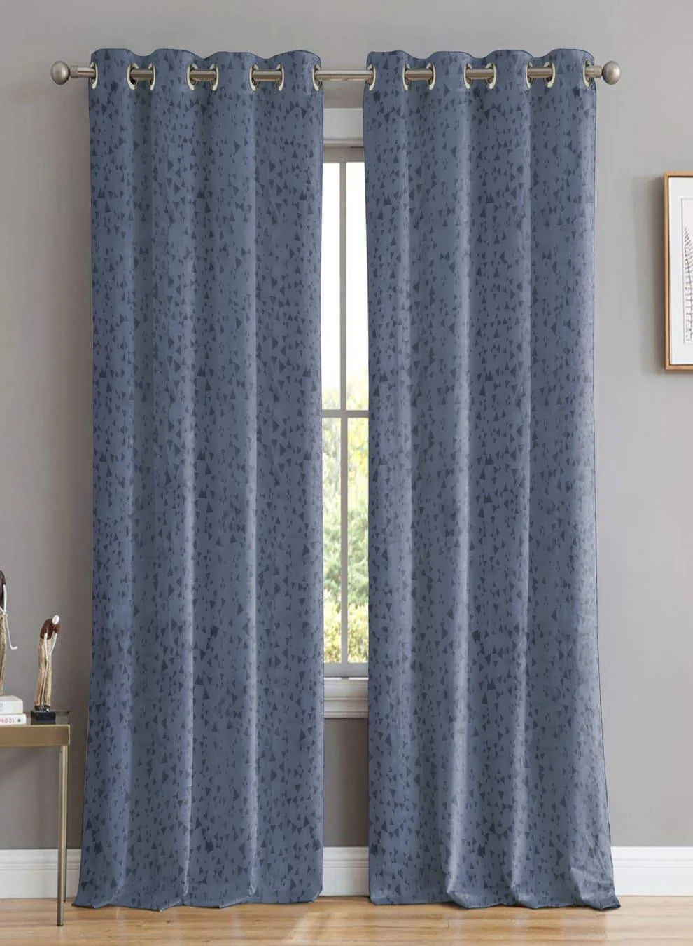 Easy-to-Use Elwana Jacquard Room Darkening Curtains Blue Set of 2 Pattern 3 The Guide to Measuring and Choosing Curtains Elite