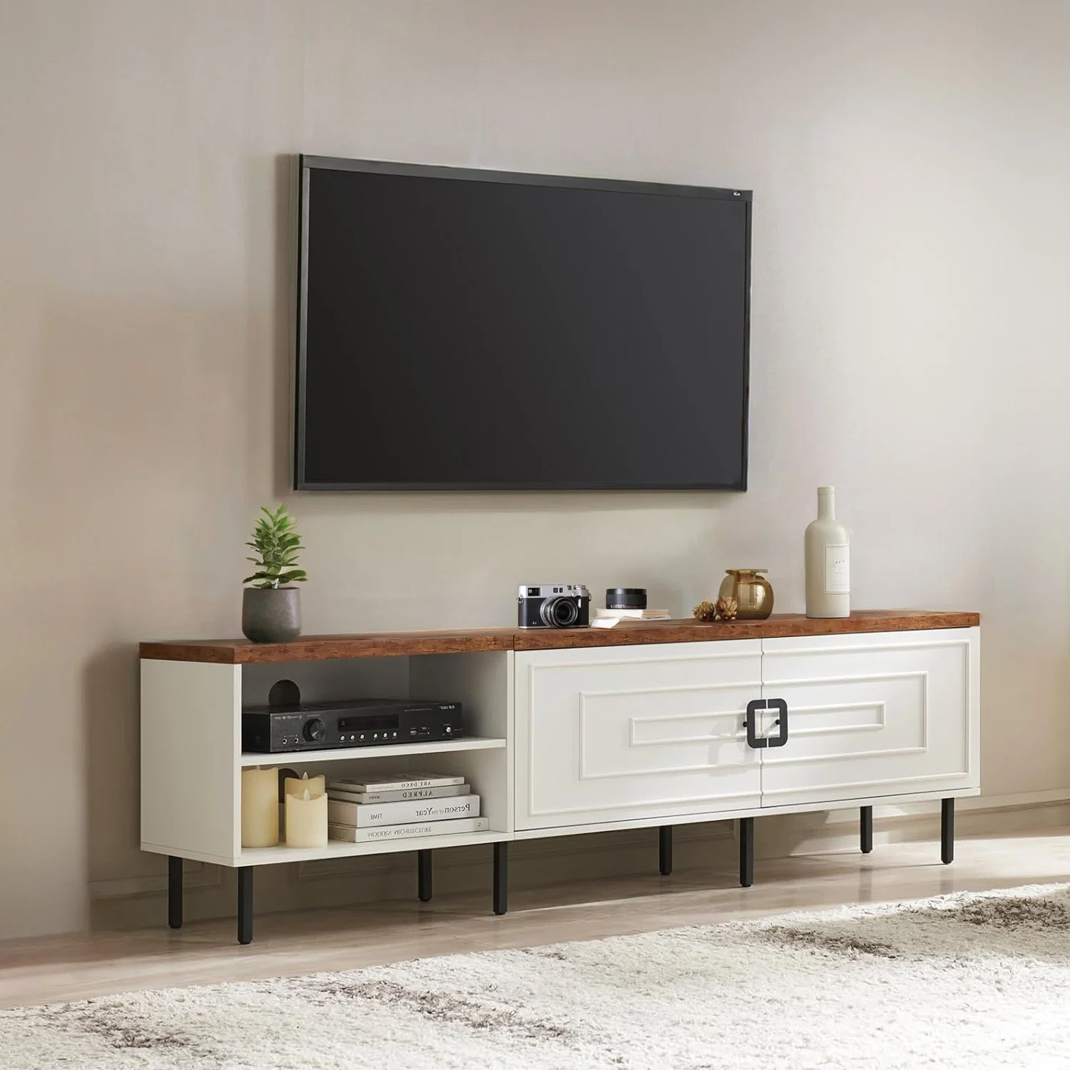 Quality TV Stand with Storage Entertainment Center up to 80 Inch TVTV Stand with Storage Entertainment Center up to 80 Inch TV Outstanding