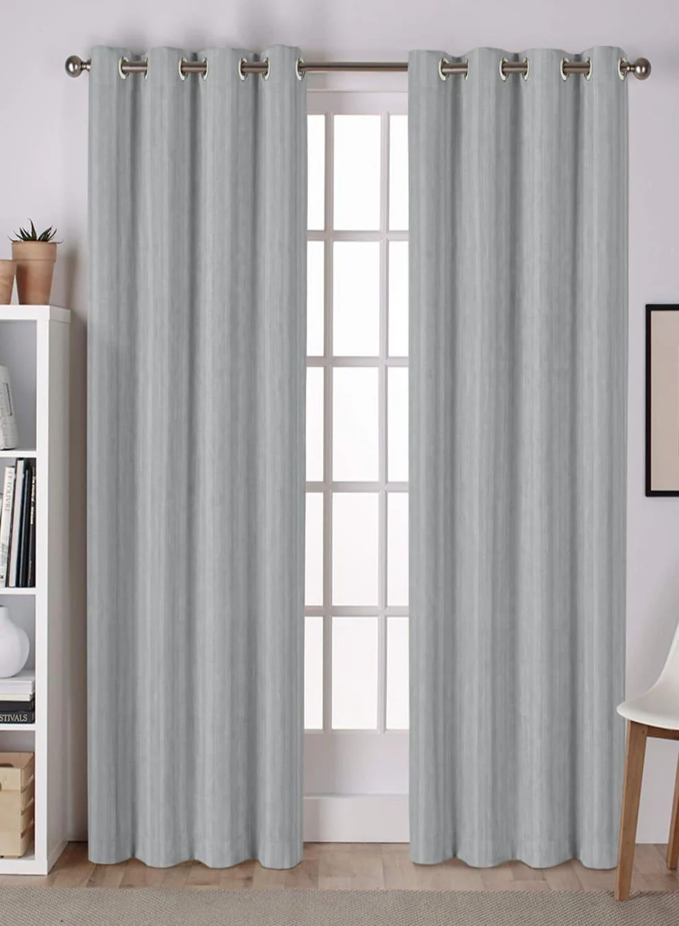 Original Lyon Cotton Room Darkening Curtains Refined Stripe Texture Soft Blue Set of 2 Fully CustomizableThe Guide to Measuring and Choosing Curtains Fashionable