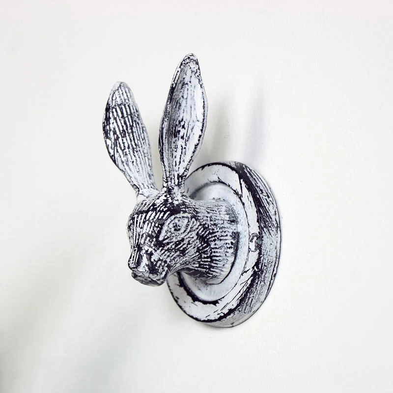 Luxury Antique White Hare Head Coat Hook Sustainable