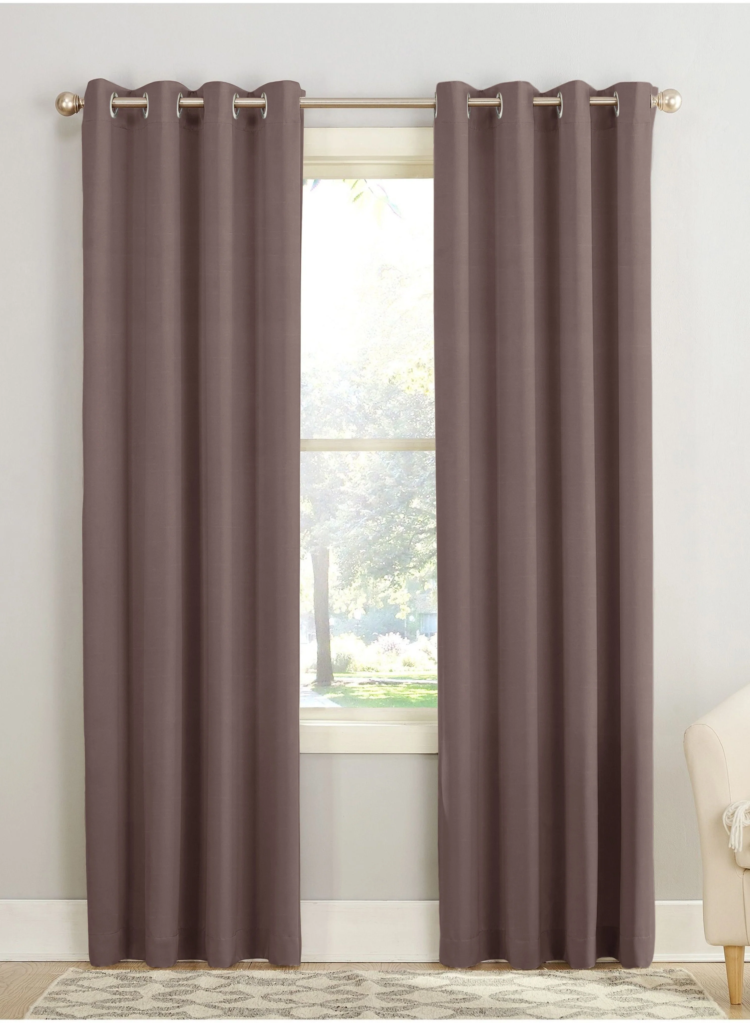 Comfortable Casper Plain Blackout Curtains Dark Brown Set of 2The Guide to Measuring and Choosing Curtains Certified