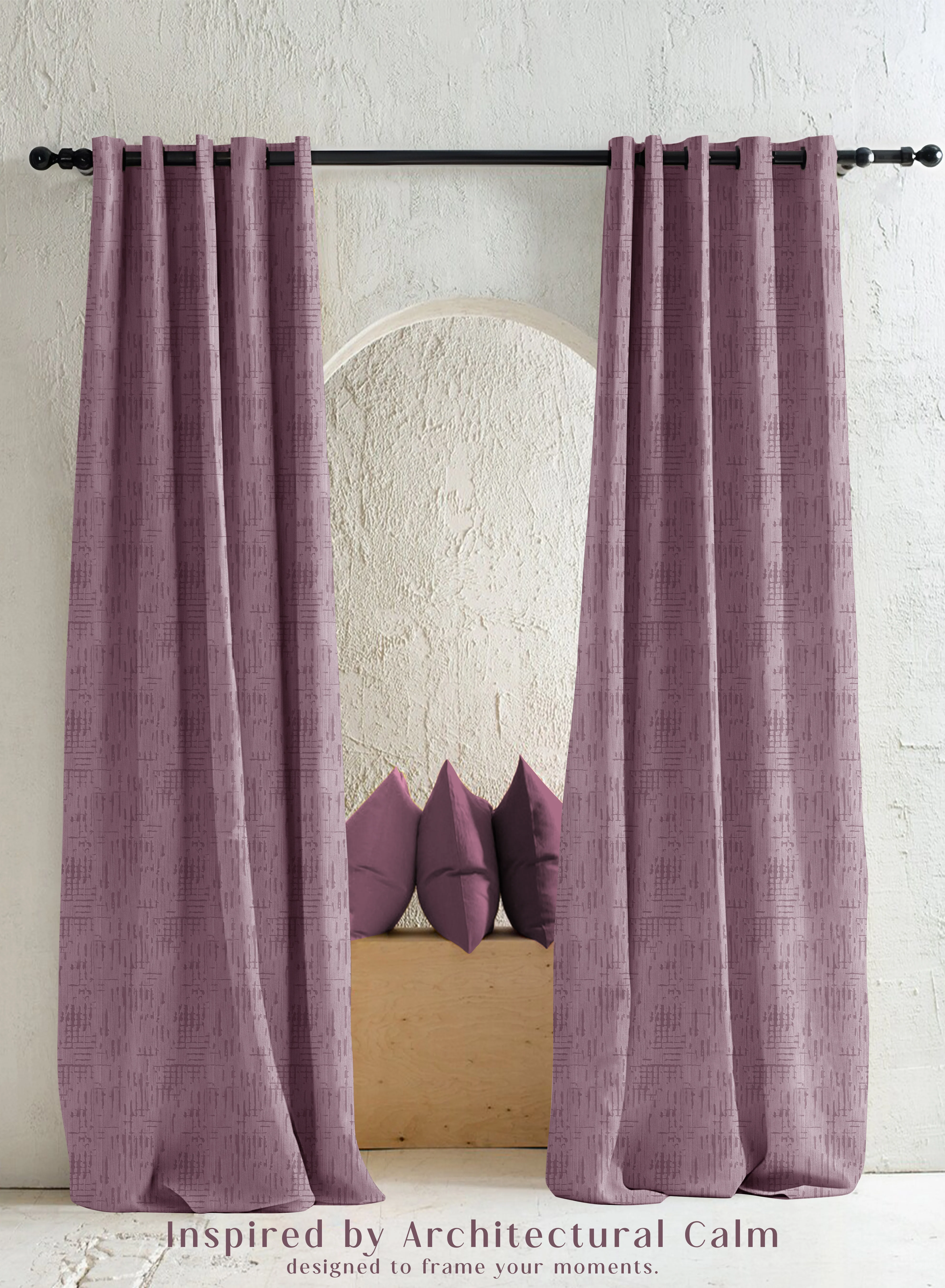 Fashionable Elsa Textured Blackout Curtains Modern Aesthetic Total Light Block Deep Blush Set of 2 Fully CustomizableThe Guide to Measuring and Choosing Curtains World-Class