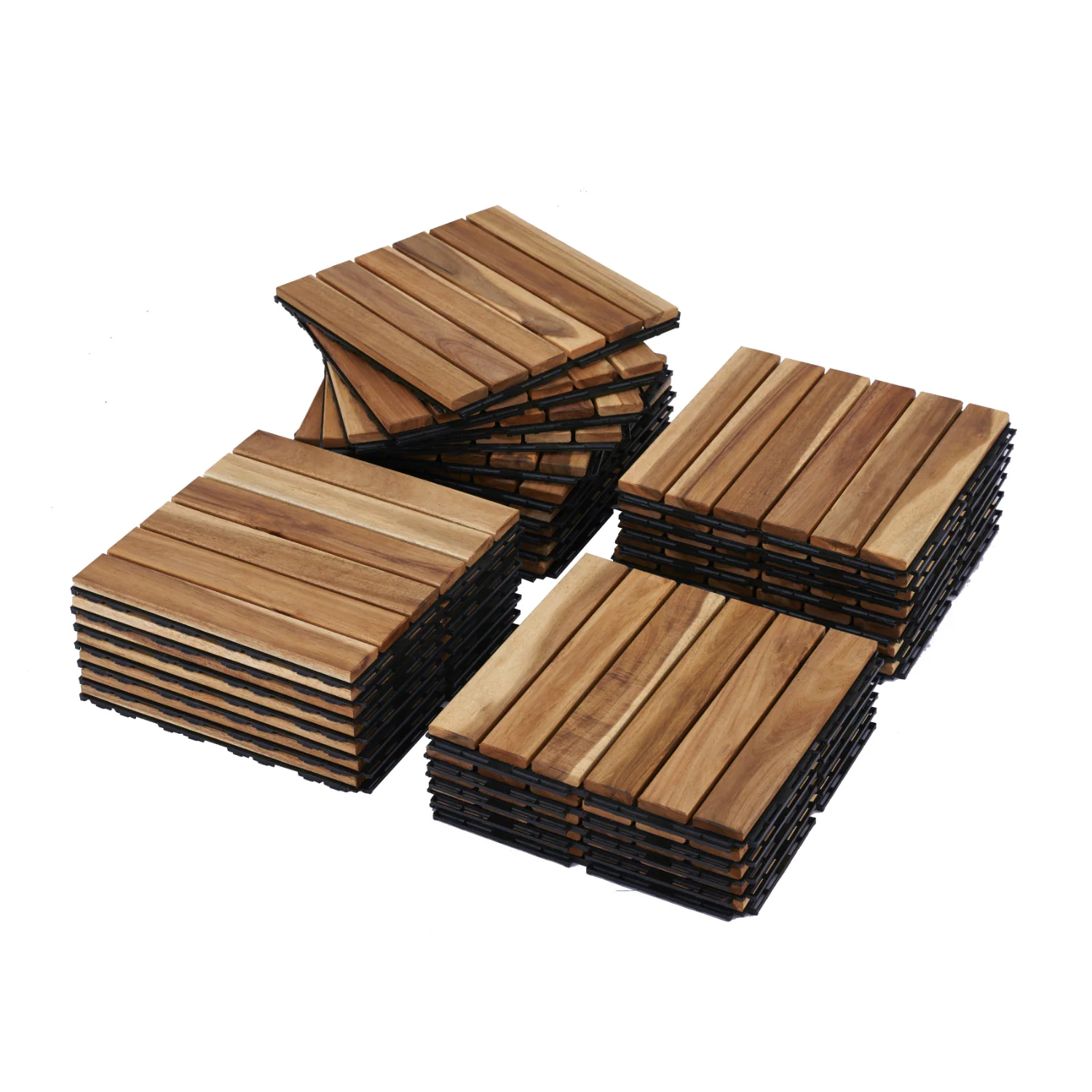 Crafted 30 PCS Interlocking Deck Tiles 12 x12 Waterproof Solid Acacia Wood Patio Tiles Flooring Tiles Outdoor All Weather30 PCS Interlocking Deck Tiles 12 x12 Waterproof Solid Acacia Wood Patio Tiles Flooring Tiles Outdoor All Weather Elite