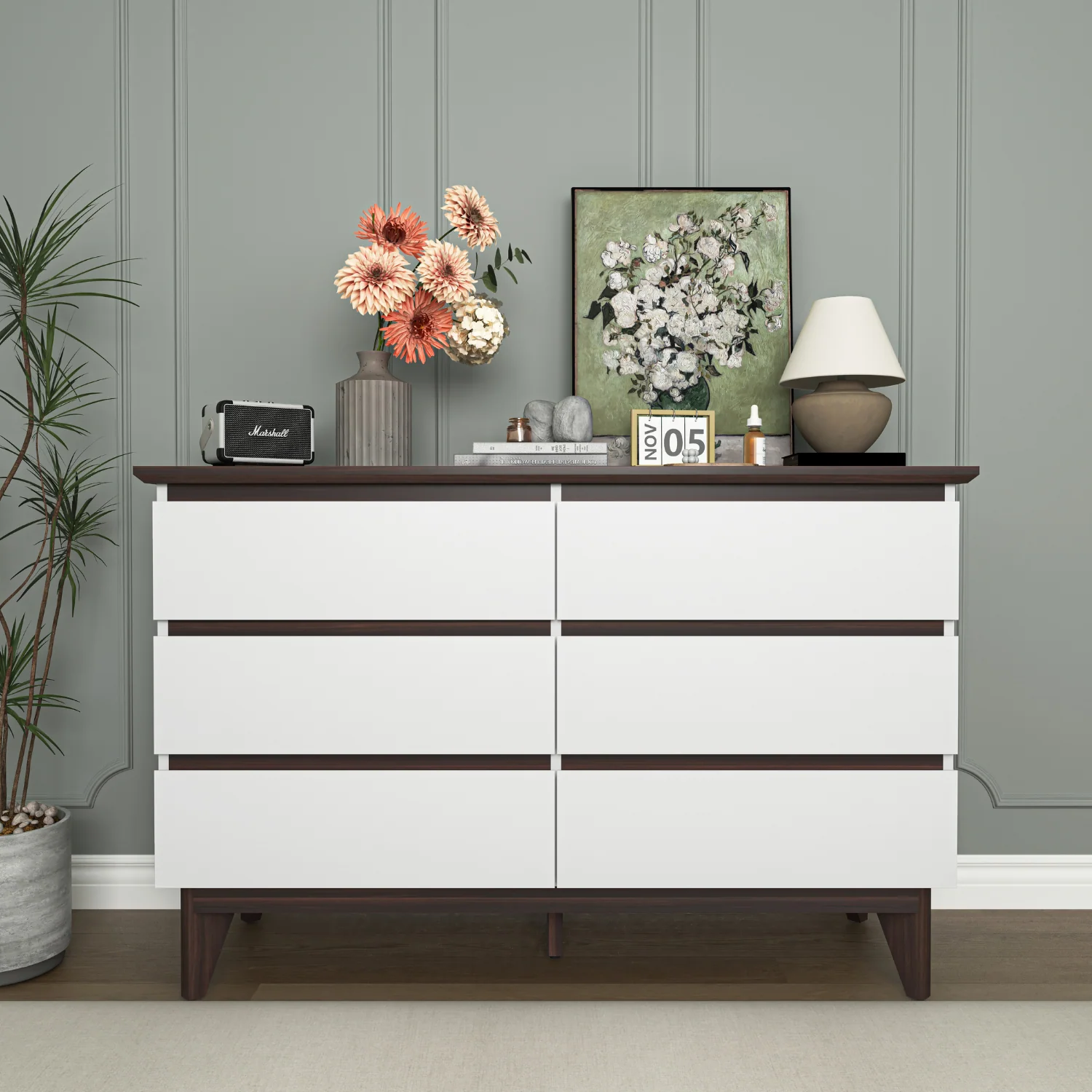 Easy-to-Use Wide size Drawer Storage Cabinet 6-drawer Chest of Drawers Modern Storage Organizer for Bedroom Living Room HallwayWide size Drawer Storage Cabinet 6-drawer Chest of Drawers Modern Storage Organizer for Bedroom Living Room Hallway Relaxed