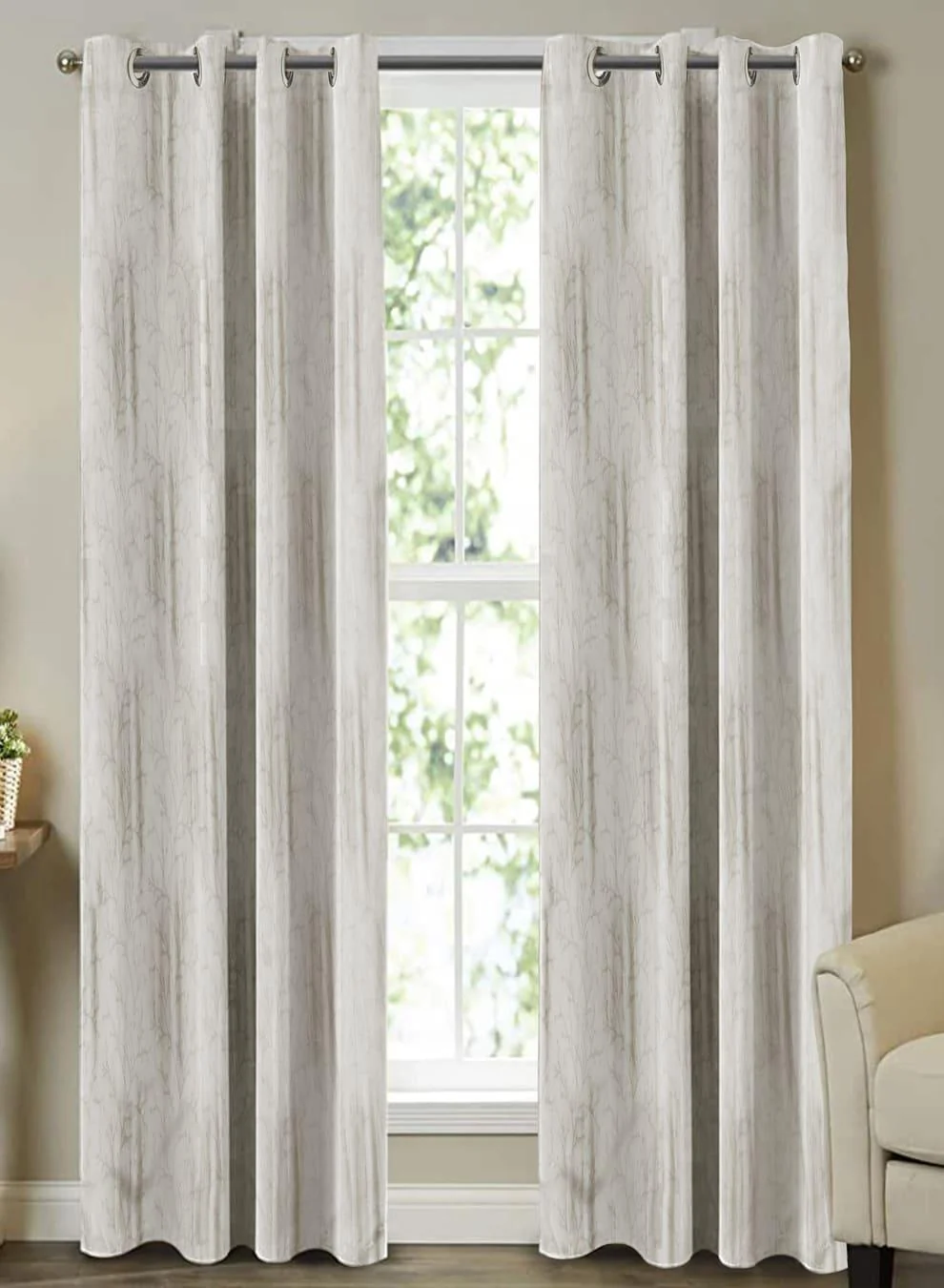High-Performance Farella Jacquard Blackout Curtains Chrome White Set of 2 Pattern 3 The Guide to Measuring and Choosing Curtains High-Grade