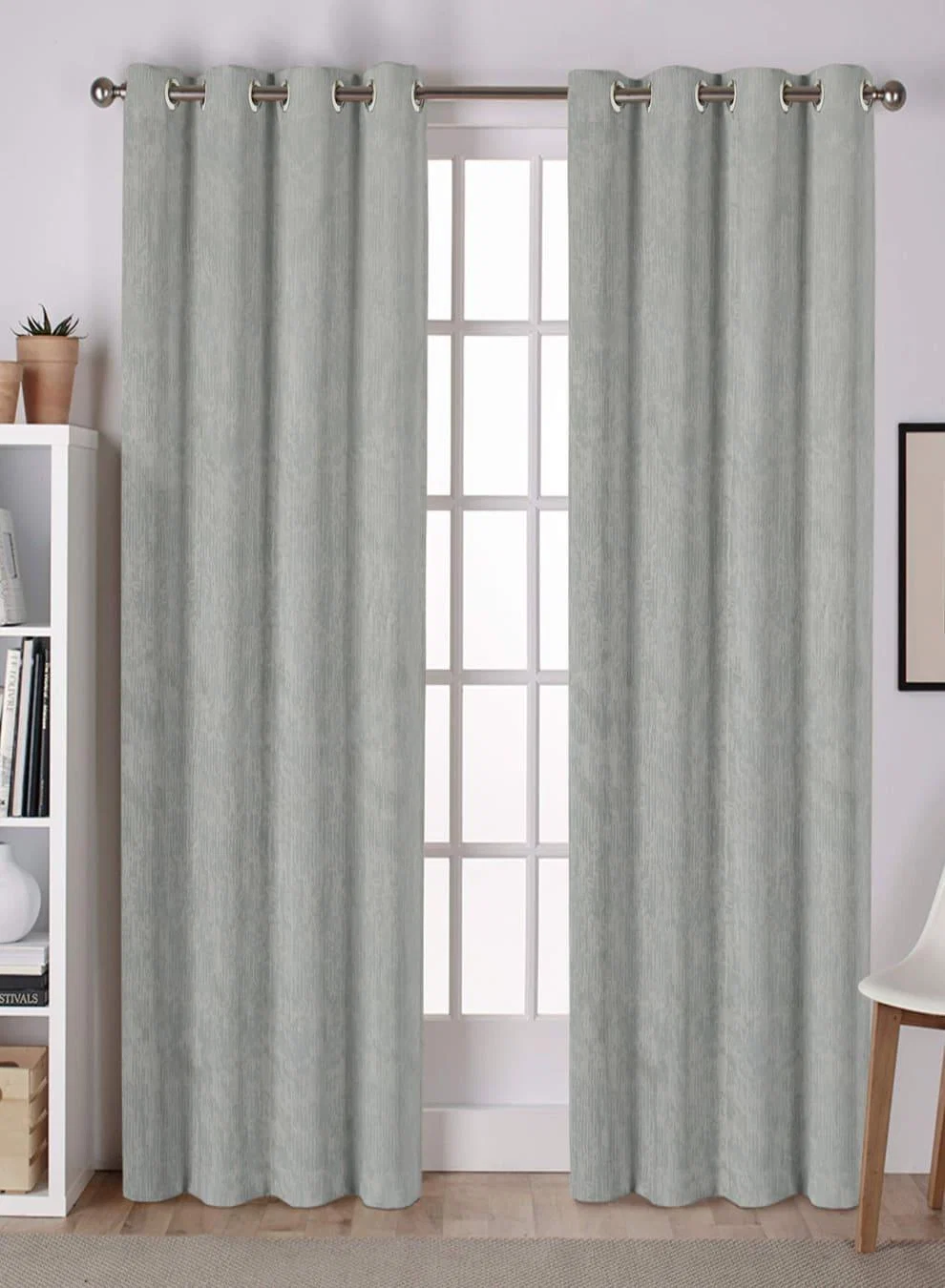 Premium Material Lyon Cotton Blackout Curtains Subtle Abstract Texture Total Light Block Sage Green Set of 2 Fully CustomizableThe Guide to Measuring and Choosing Curtains Exclusive