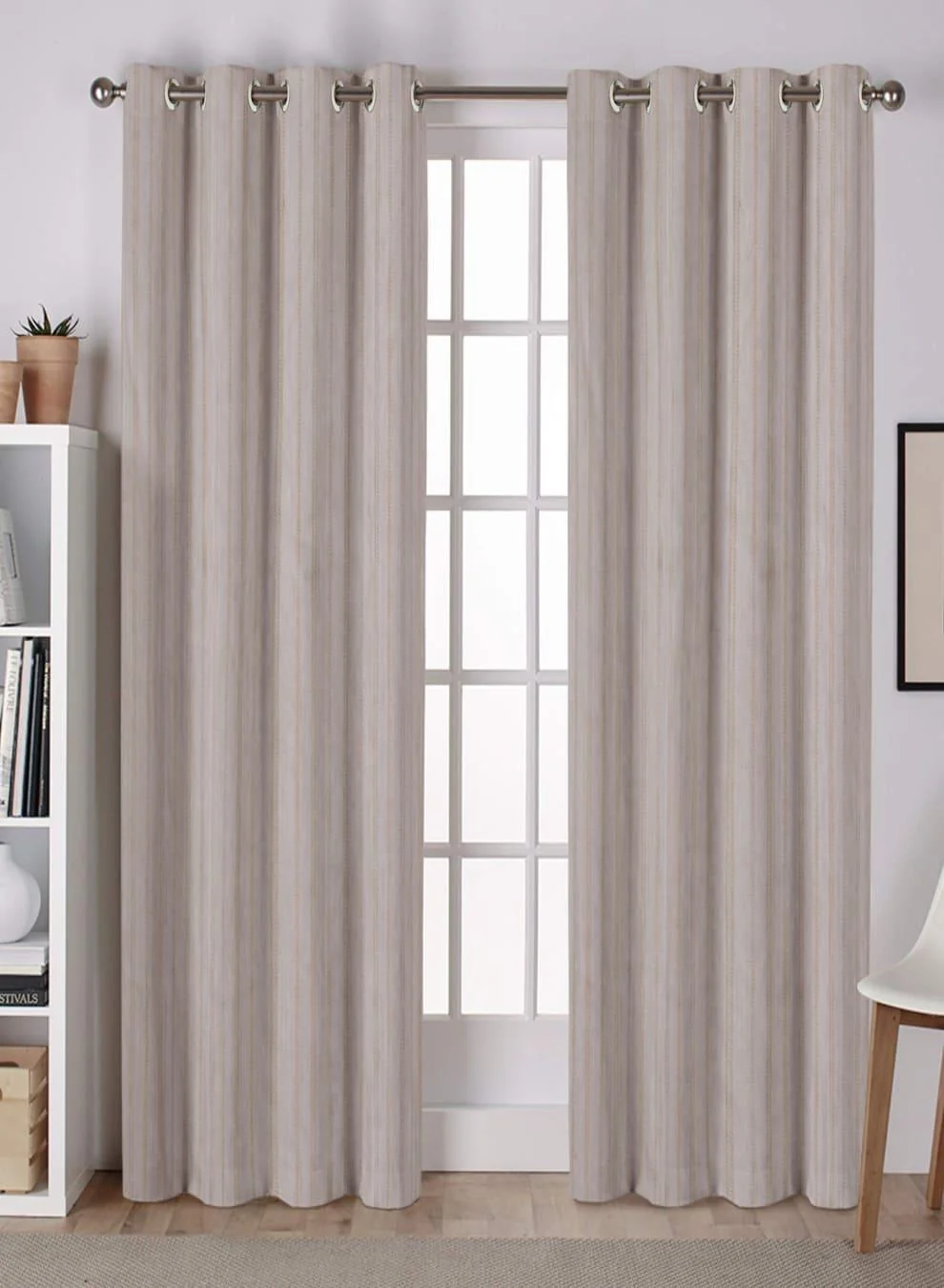 Refined Lyon Cotton Blackout Curtains Subtle Striped Weave Total Light Block Camel Set of 2 Fully CustomizableThe Guide to Measuring and Choosing Curtains Selected