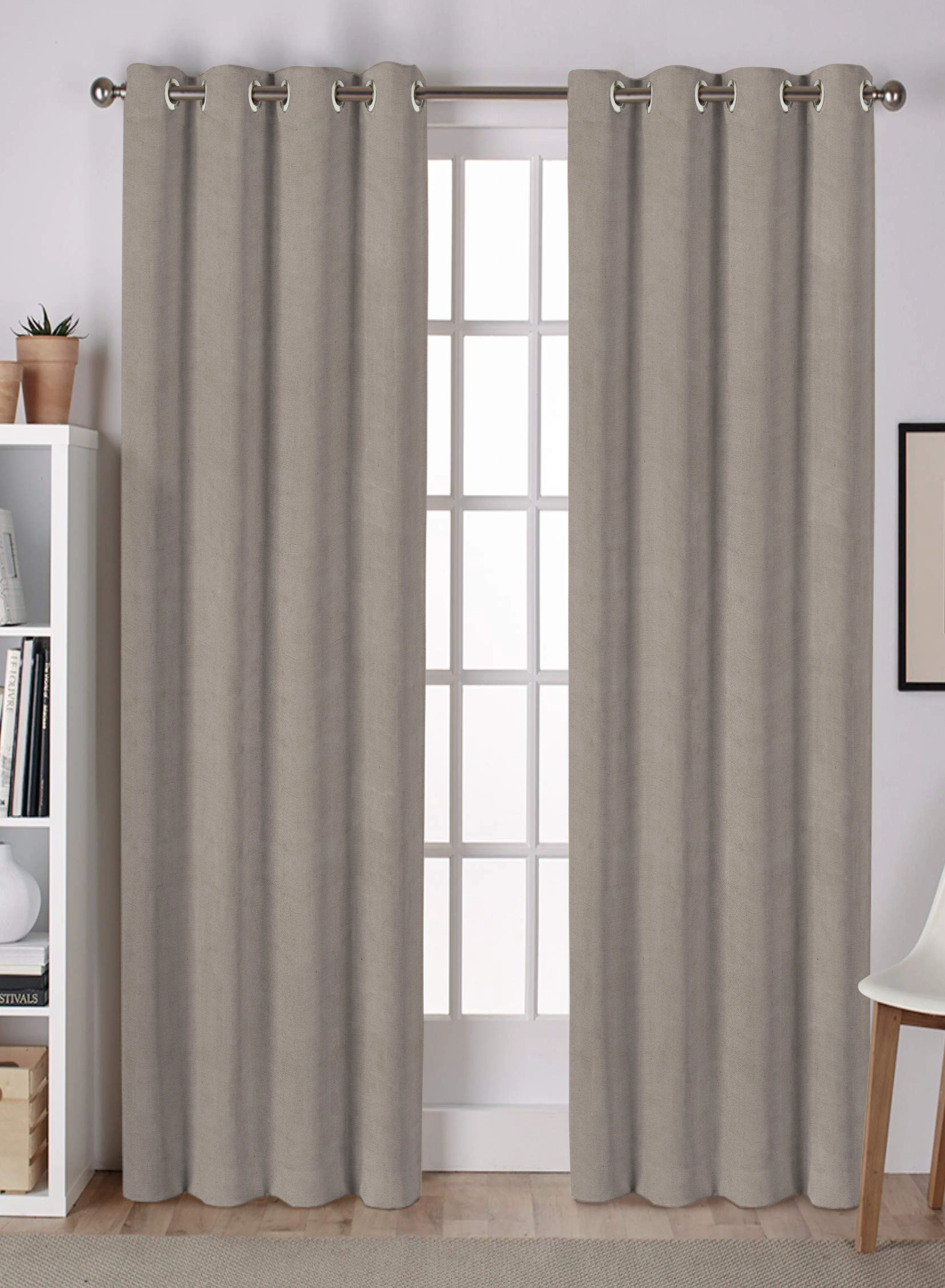 Effective Lyon Cotton Blackout Curtains Plain Elegance for Modern Homes Total Light Block Taupe Gray Set of 2 Fully CustomizableThe Guide to Measuring and Choosing Curtains Healthy