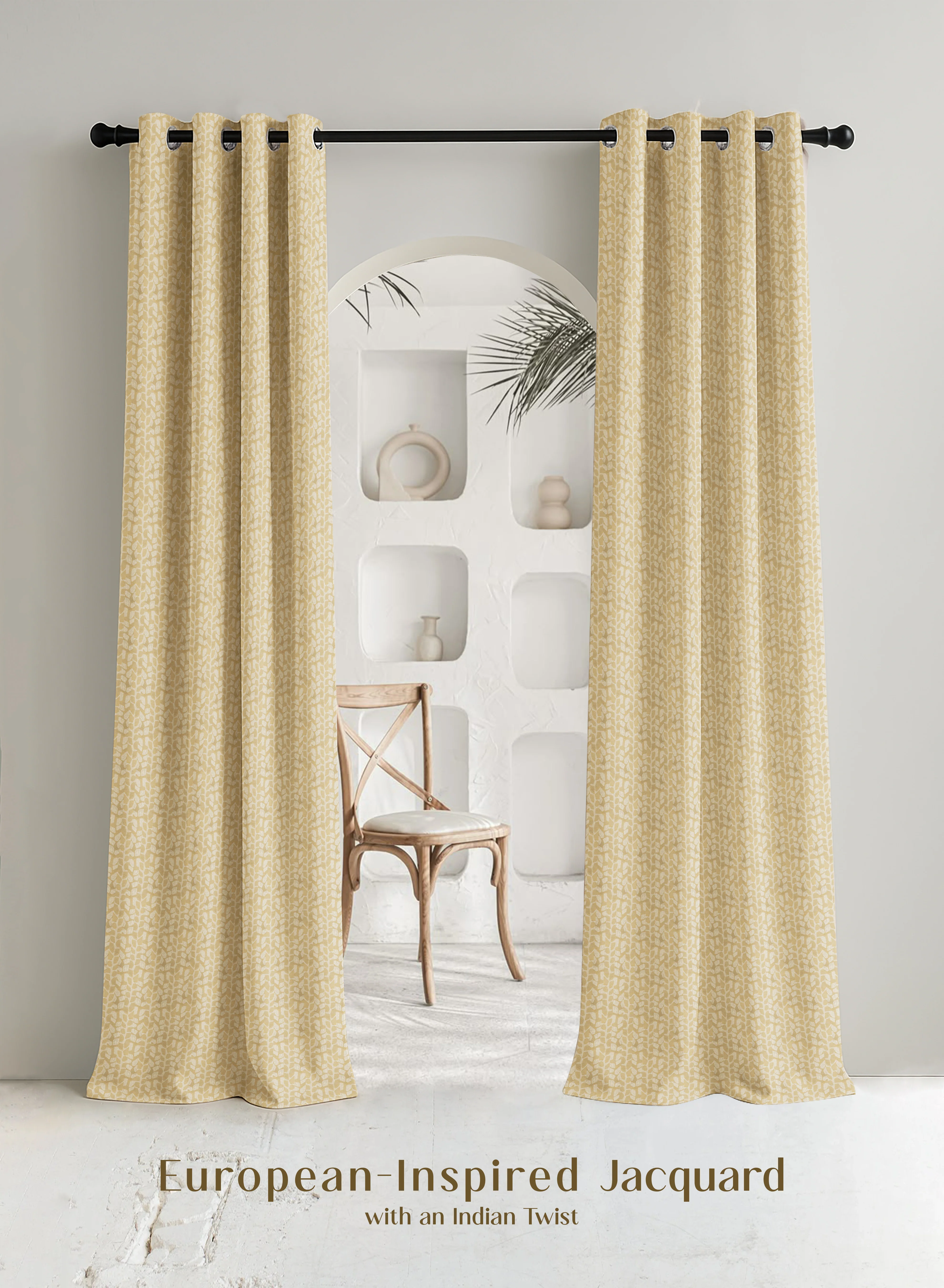 Durable Eudora Jacquard Room Darkening Curtains Pebble Jacquard Weave Champagne Gold Set of 2 Fully CustomizableThe Guide to Measuring and Choosing Curtains Genuine