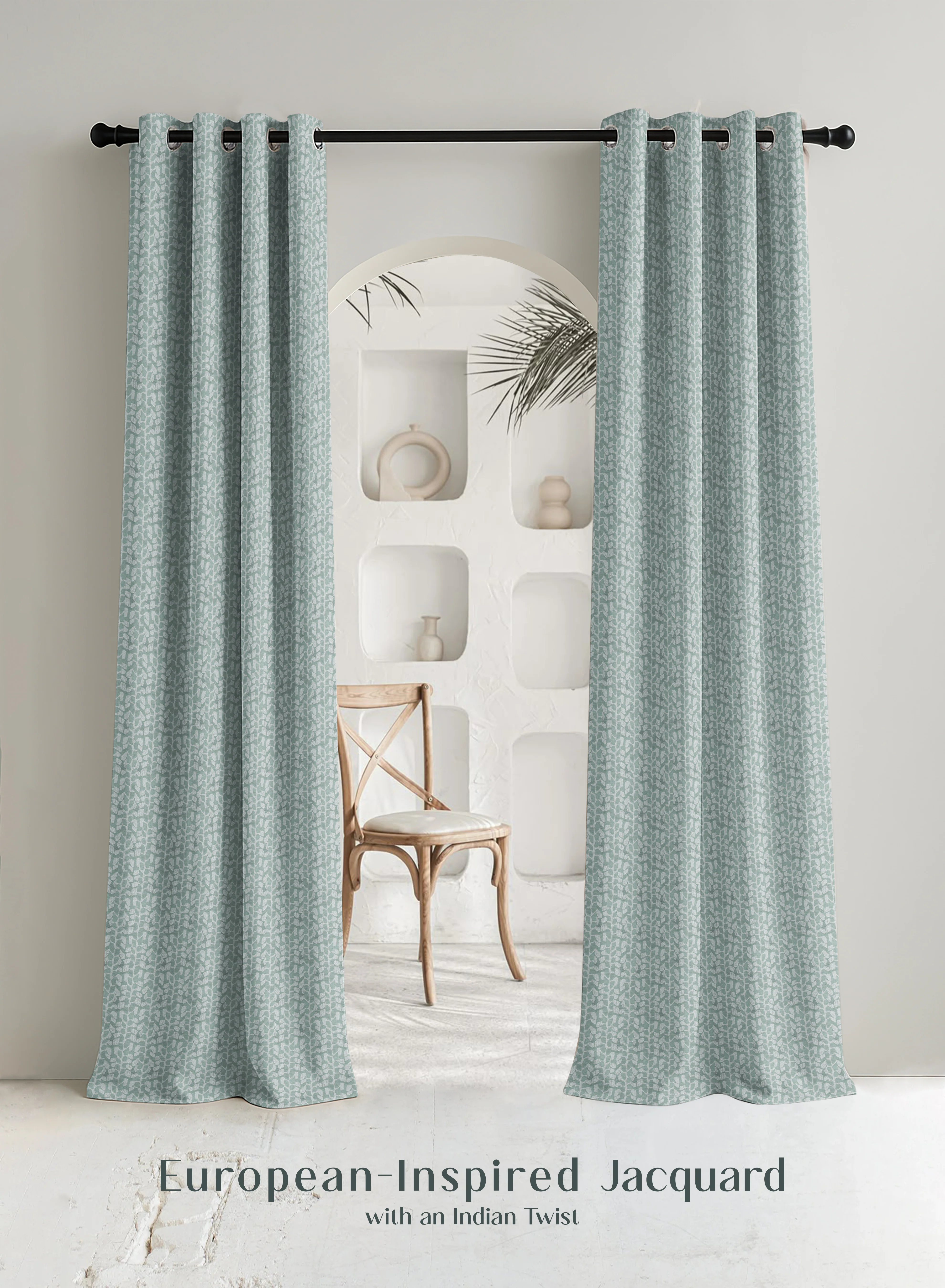 Fast Eudora Jacquard Blackout Curtains Pebble Jacquard Weave Total Light Block Seafoam Green Set of 2 Fully CustomizableThe Guide to Measuring and Choosing Curtains Trendy