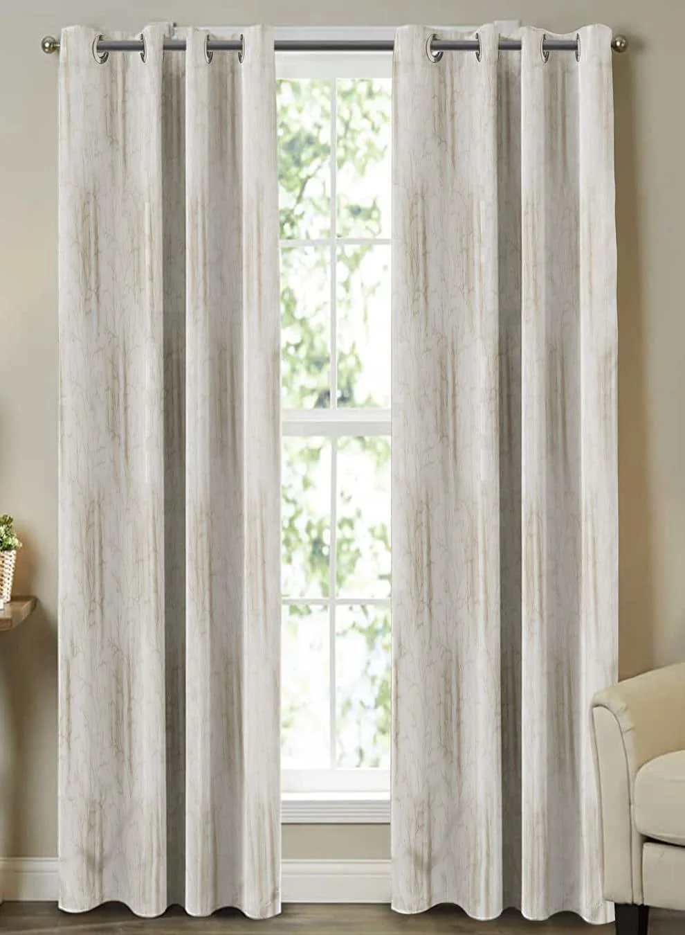 User-Friendly Farella Jacquard Room Darkening Curtains Pale Brown Set of 2 Pattern 3 The Guide to Measuring and Choosing Curtains Excellent