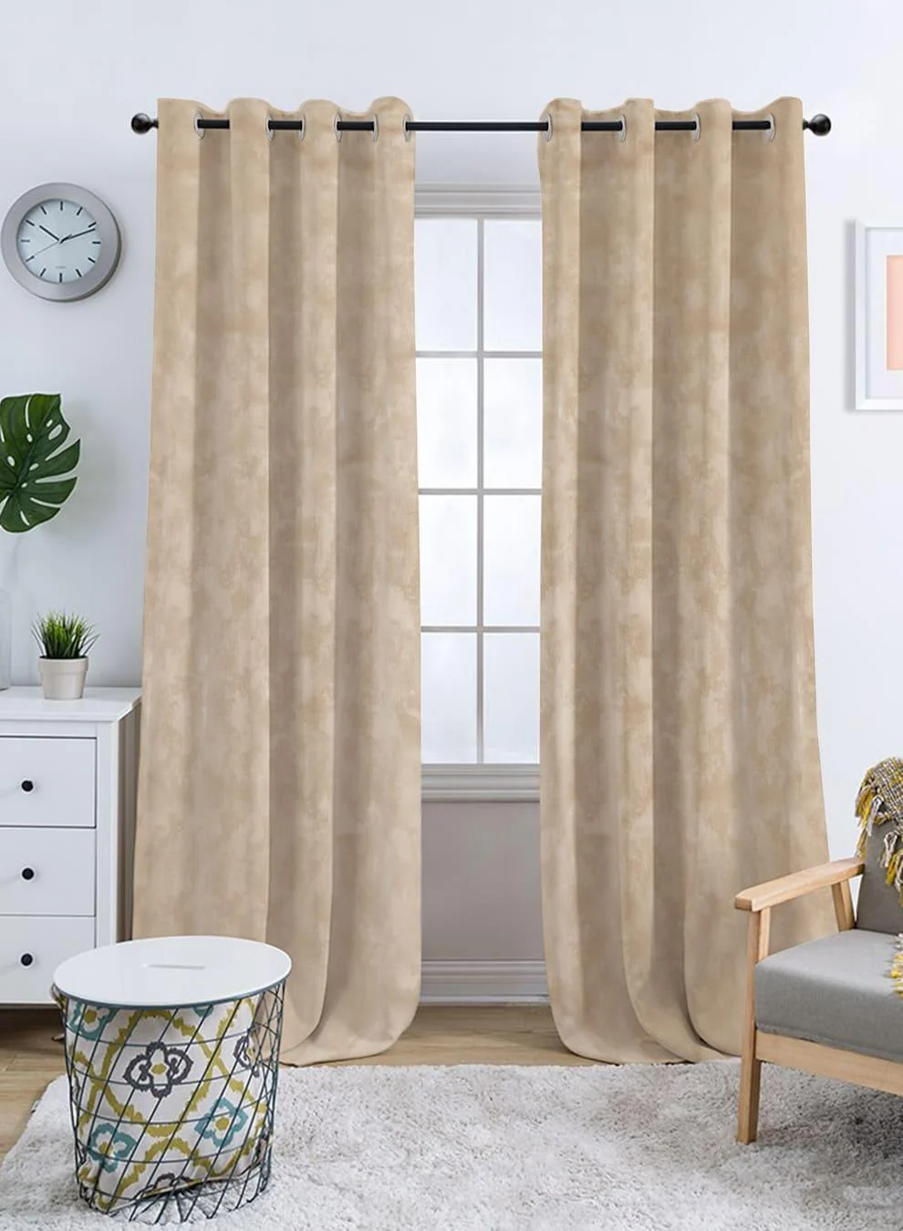 Modern Venezia Room Darkening Curtains Luxe Jacquard Texture Grain Brown Set of 2 Fully CustomizableThe Guide to Measuring and Choosing Curtains Secure
