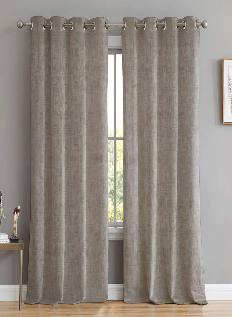 Breathable Elwana Jacquard Room Darkening Curtains Rhino Gray Set of 2 Pattern 2 The Guide to Measuring and Choosing Curtains Functional