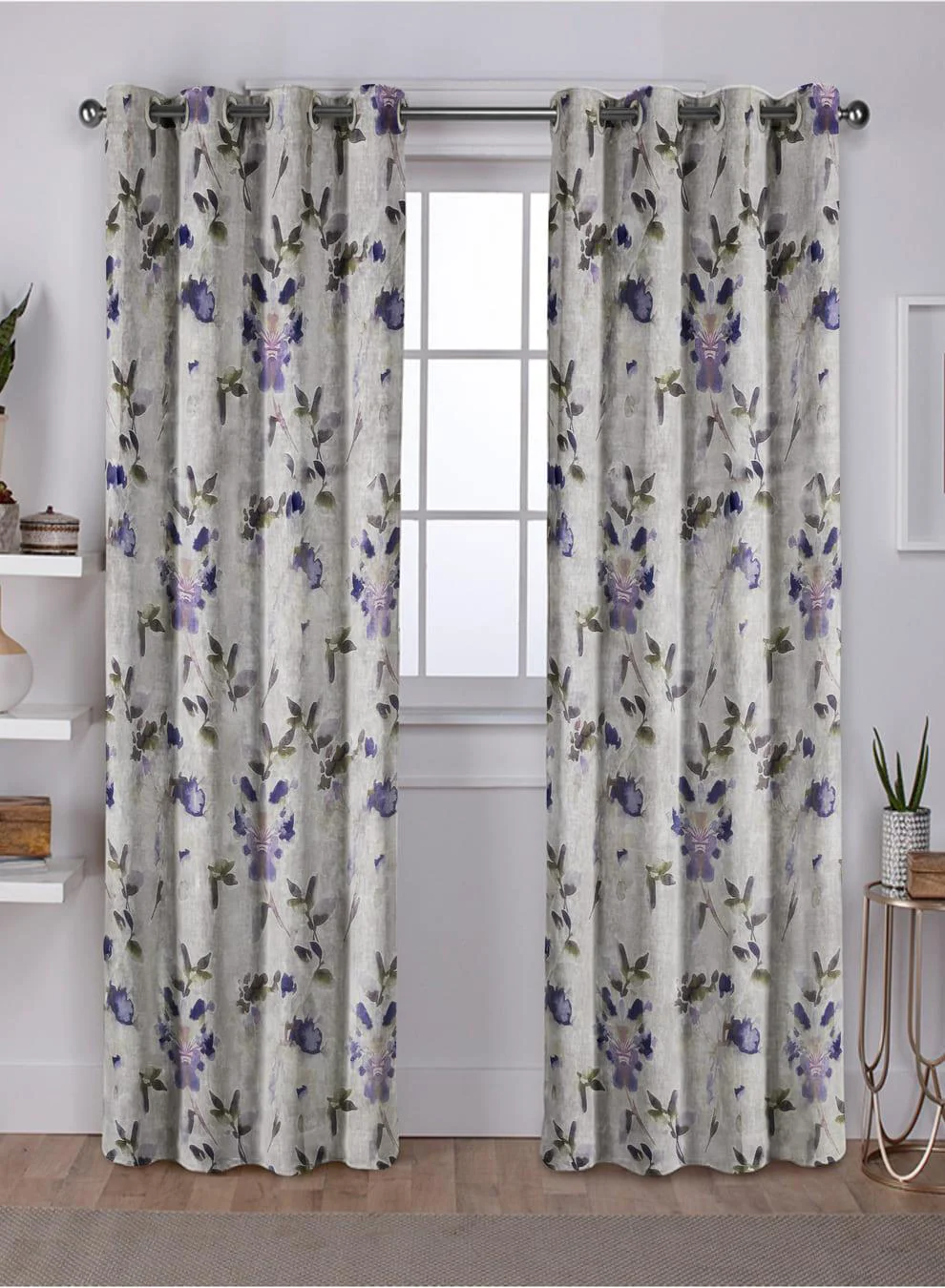 Exclusive Solana Room Darkening Curtains Elegant Floral Print Lavender Blush Set of 2 Fully CustomizableThe Guide to Measuring and Choosing Curtains Carefully Designed