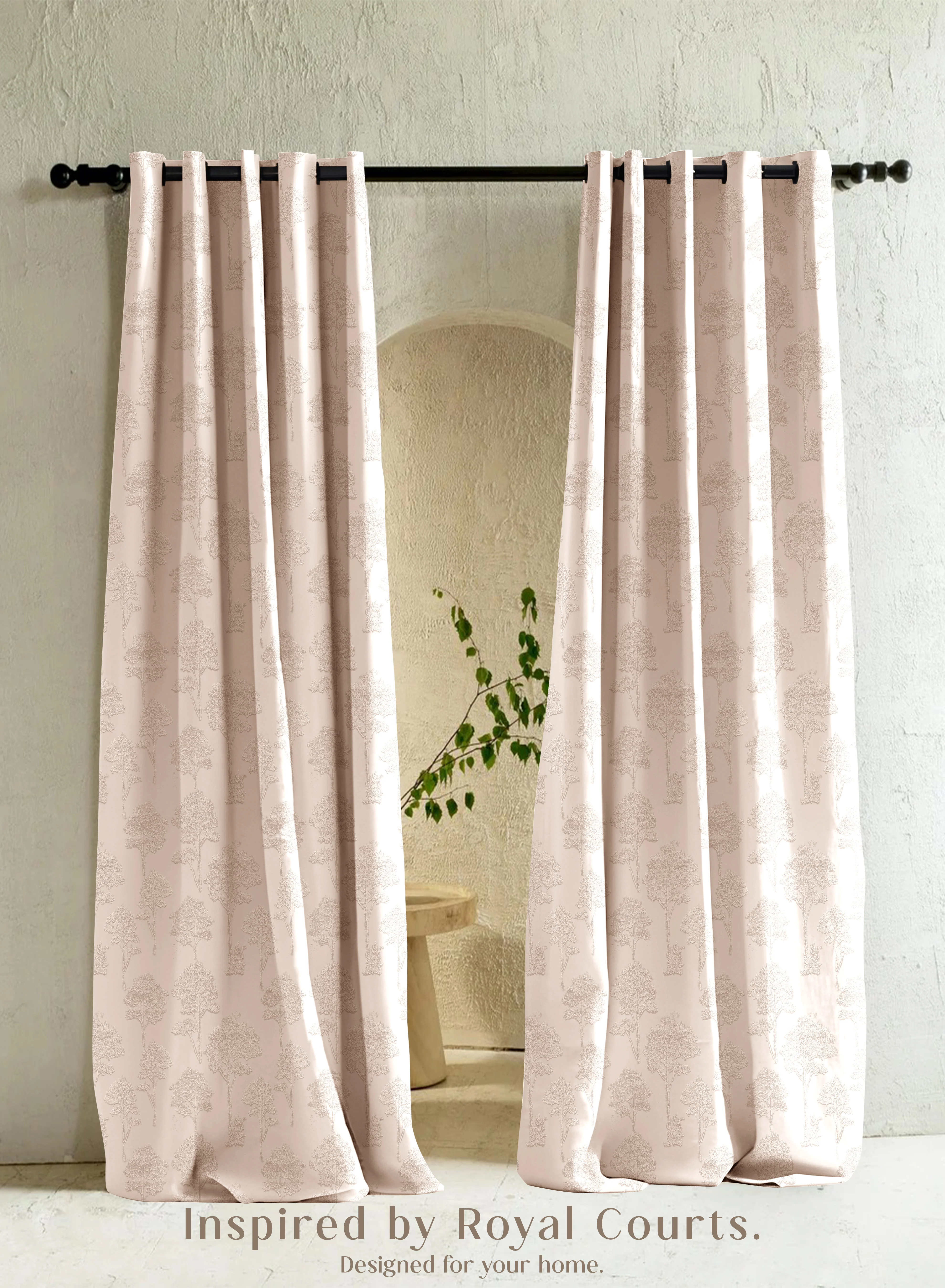 Relaxed Bern Jacquard Blackout Curtains Scenic Tree Pattern Total Light Block Pastel Yellow Set of 2 Fully CustomizableThe Guide to Measuring and Choosing Curtains Trusted