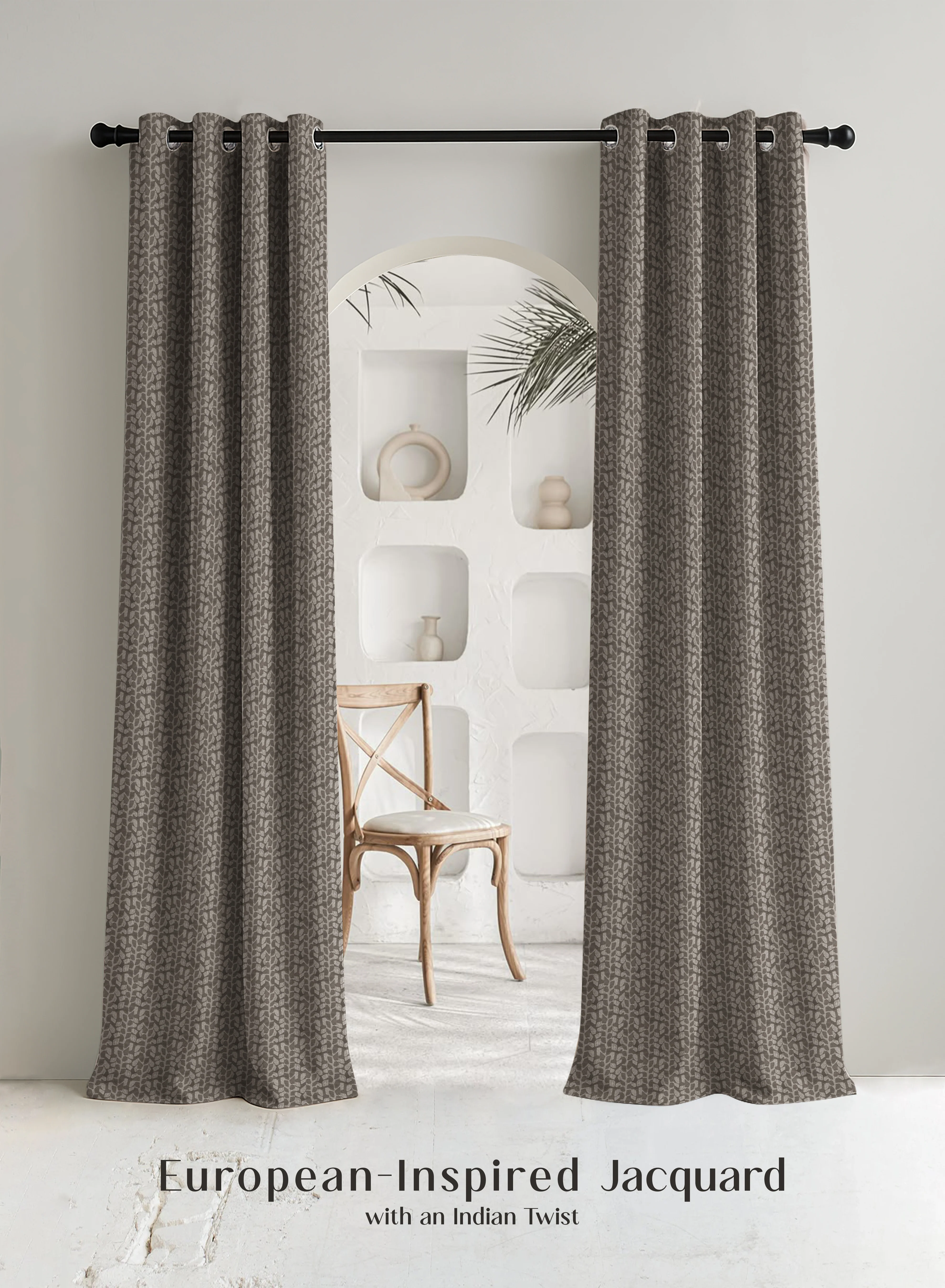 Healthy Eudora Jacquard Room Darkening Curtains Pebble Jacquard Weave Café Dusk Set of 2 Fully CustomizableThe Guide to Measuring and Choosing Curtains First-Class