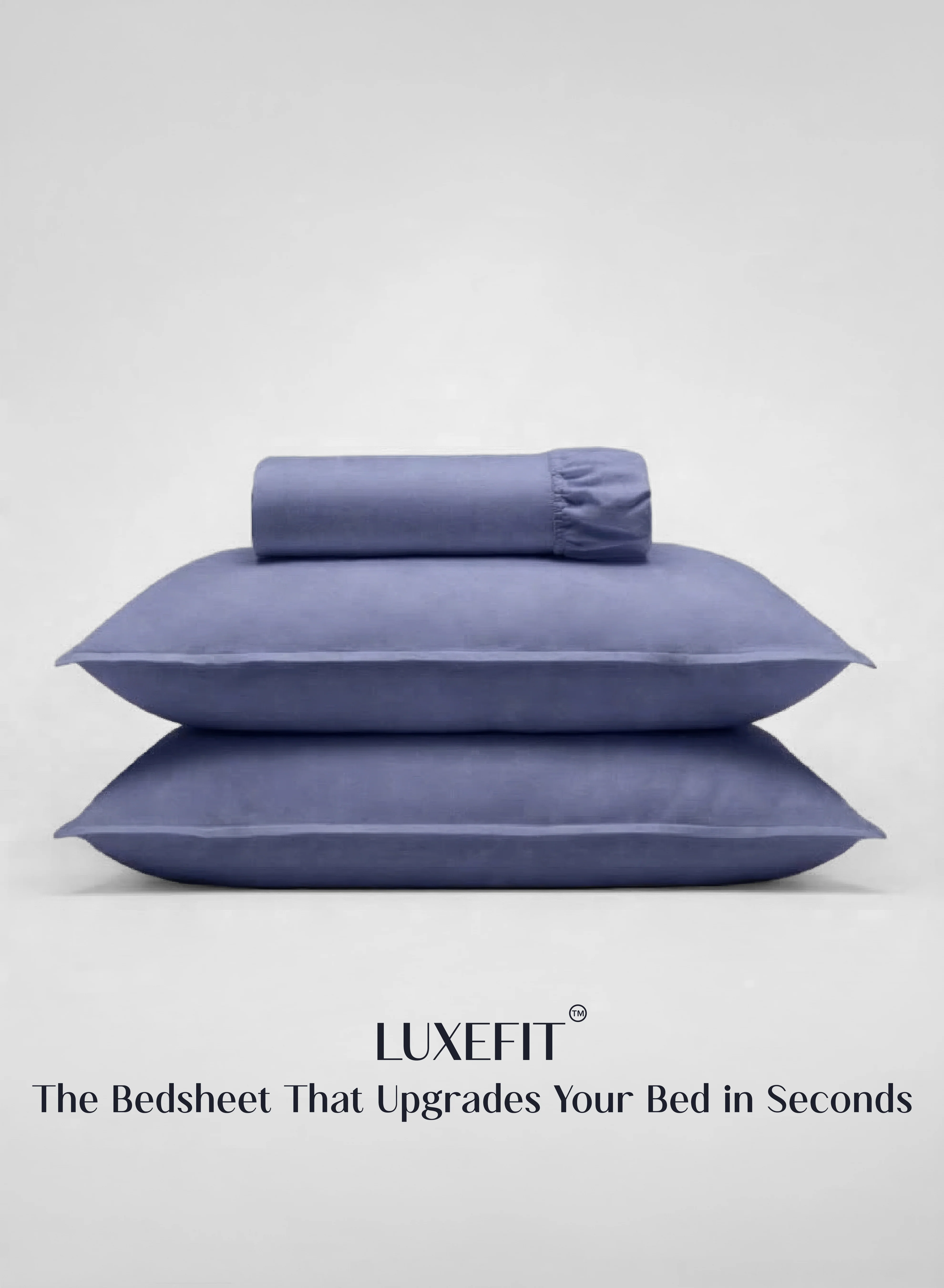 Quality LuxeFit™ Fitted Bedsheet Set Fit for Queen King Mattresses Persian IndigoWhy You ll Love It Secure