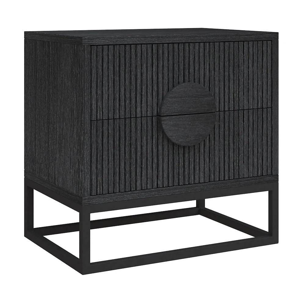 Pure Ebony Bedside Table Professional