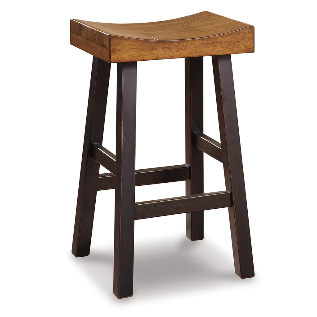Outstanding Glosco Large Stool Brown and Timber Luxury
