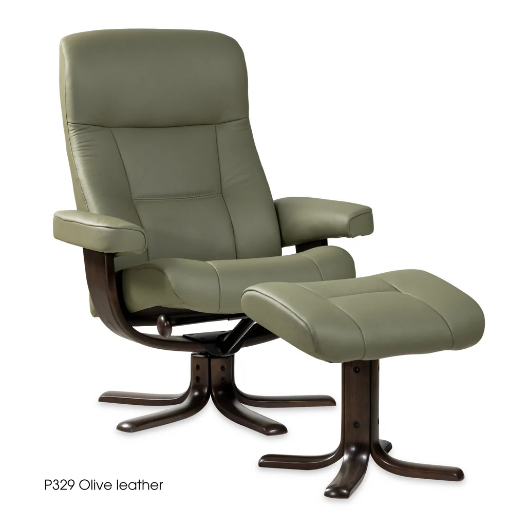 Excellent IMG Nordic 11 Chair with Footstool Leather Exceptional