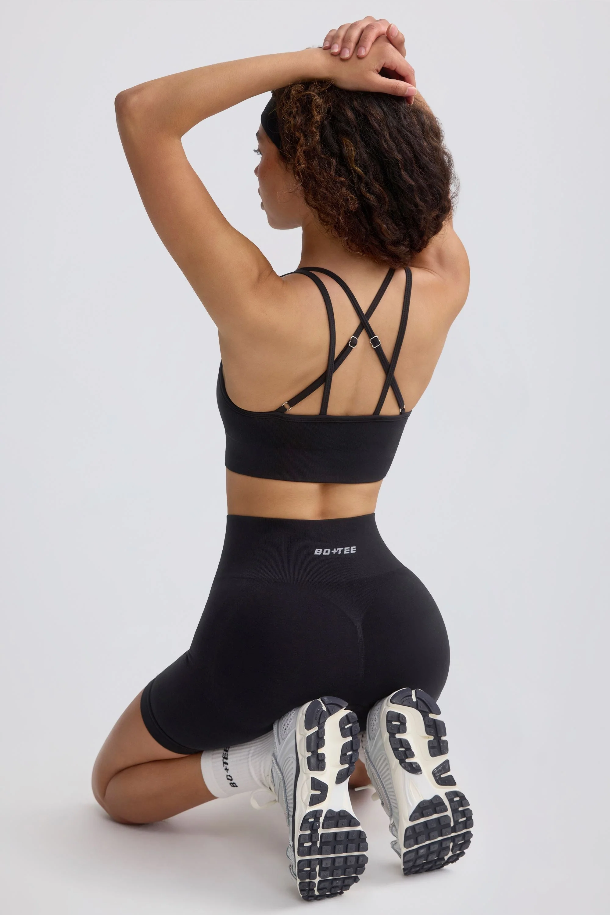 Versatile Strappy Define Luxe Sports Bra in Black Eco-Friendly